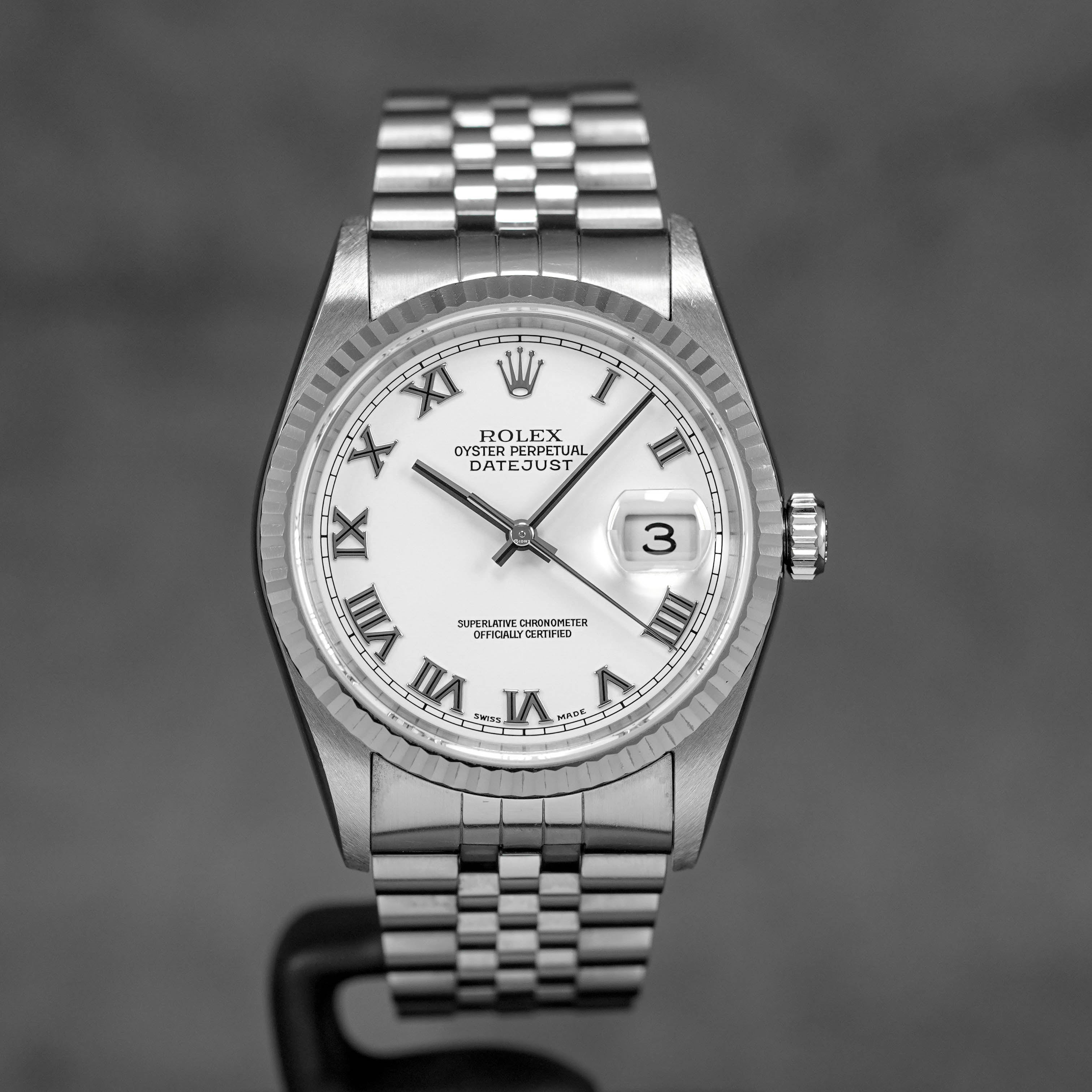 Harga Rolex Datejust 36mm White Roman Indonesia