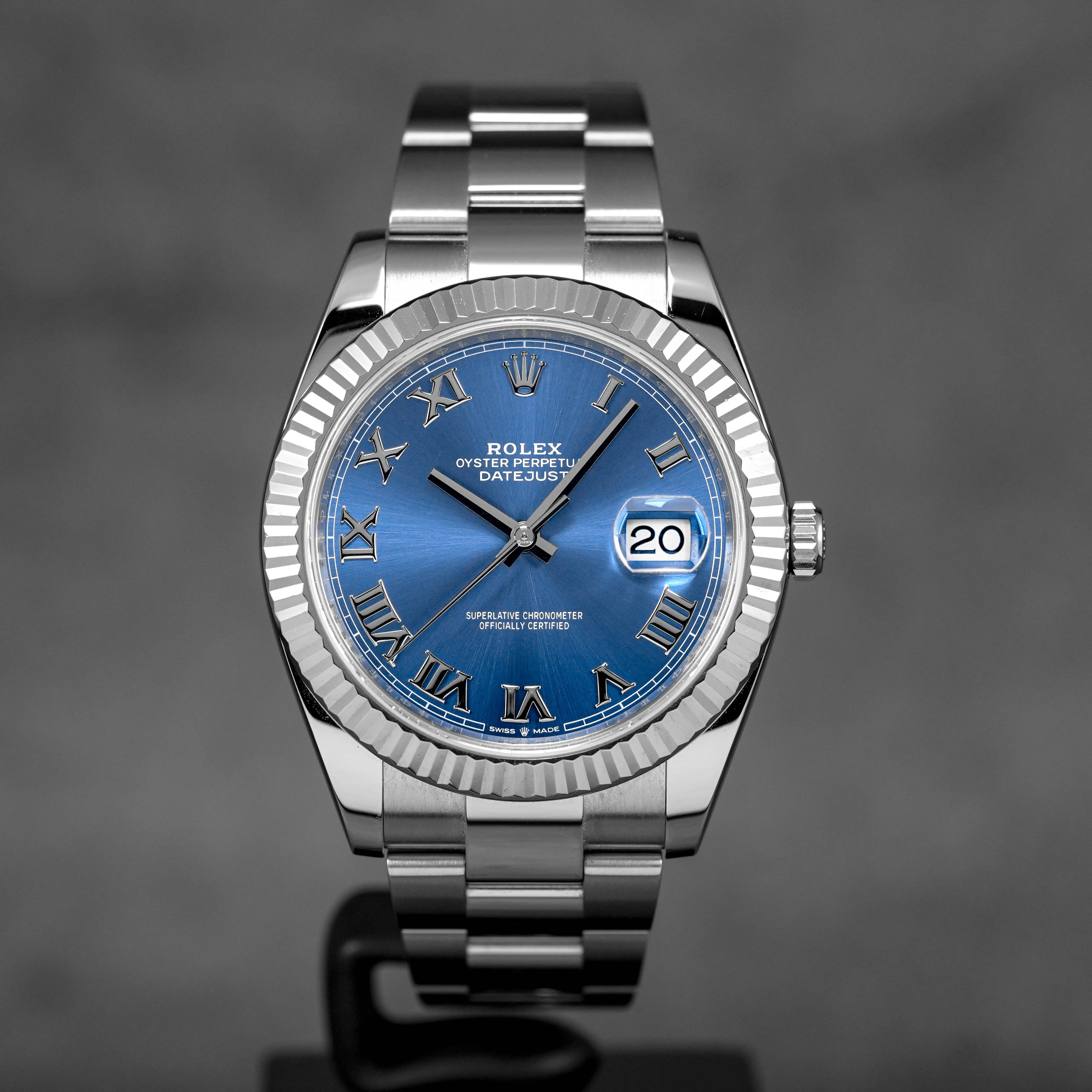 Harga Rolex Datejust 41mm Blue Azzuro Roman Indonesia