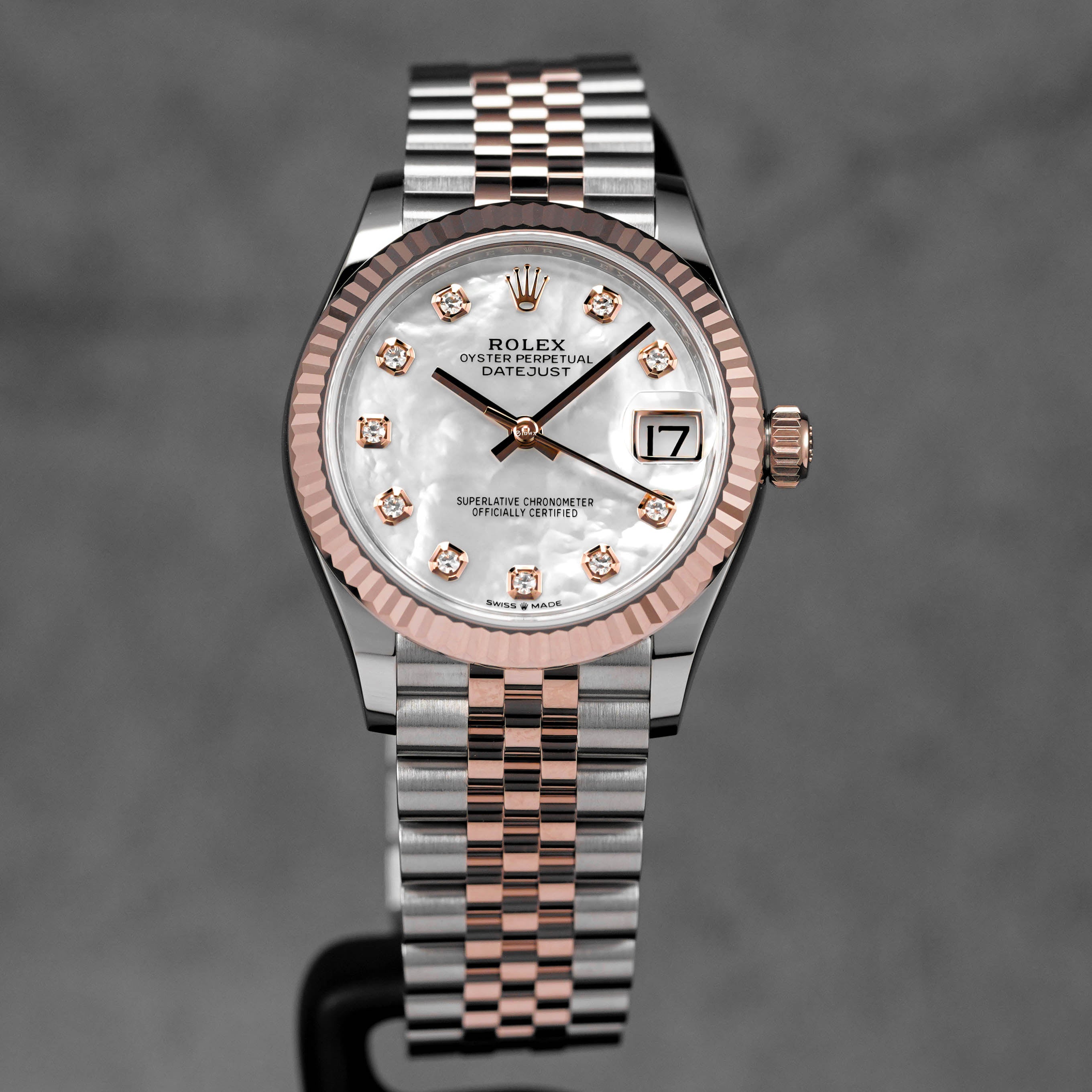 DATEJUST 31MM TWOTONE ROSEGOLD MOP DIAMOND DIAL (2025)