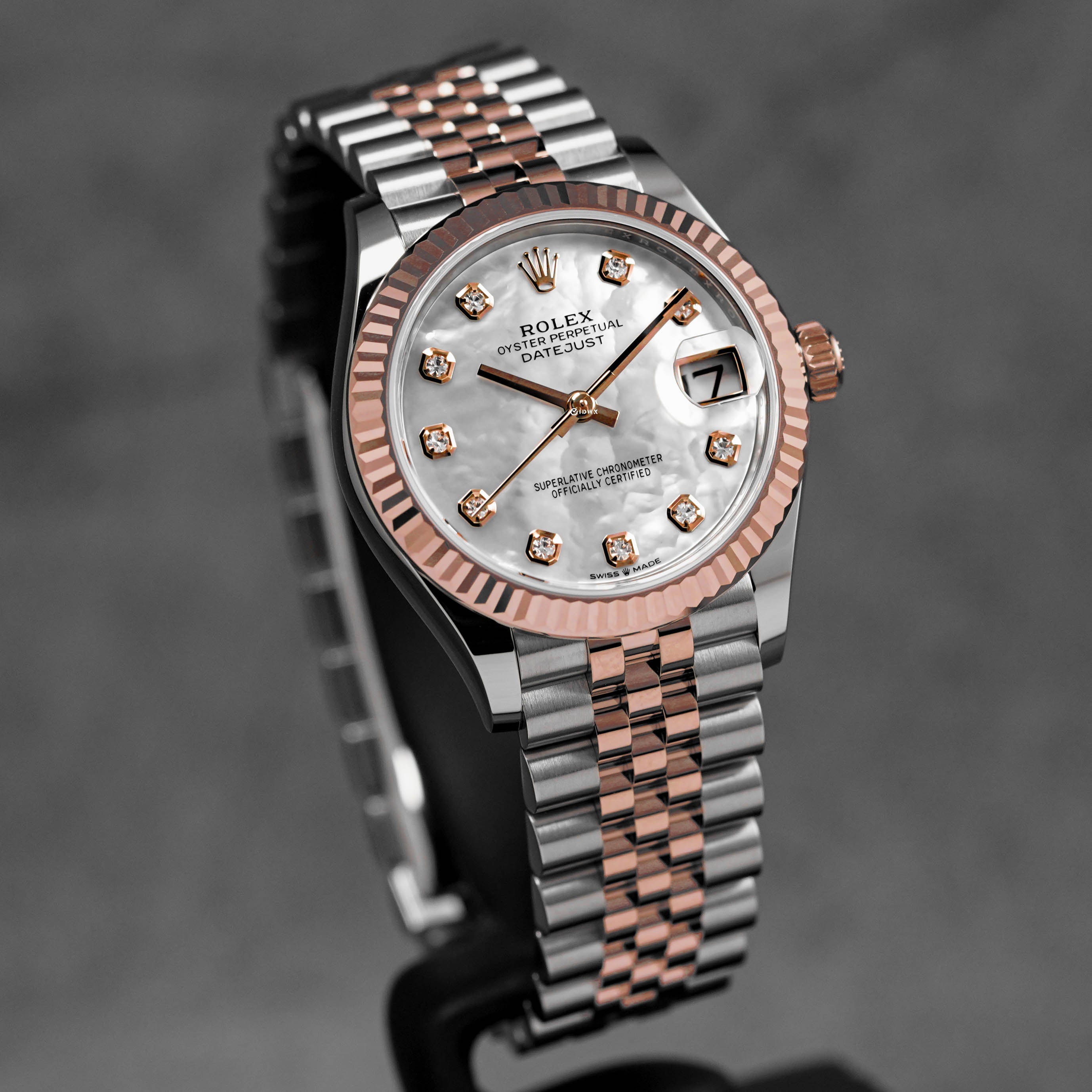 DATEJUST 31MM TWOTONE ROSEGOLD MOP DIAMOND DIAL (2025)