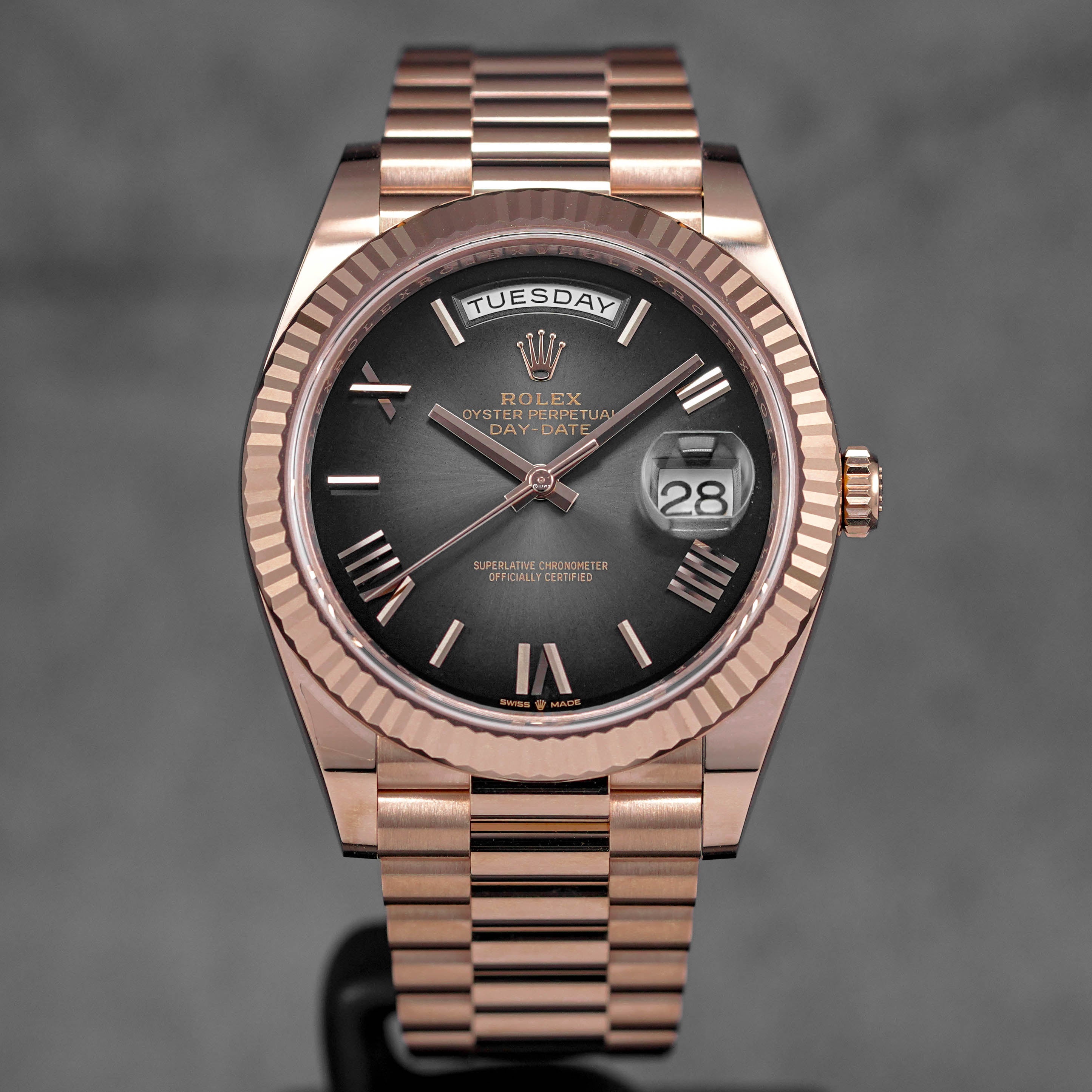 Harga Rolex Daydate 40mm Rosegold Slate Ombre Indonesia Terbaru