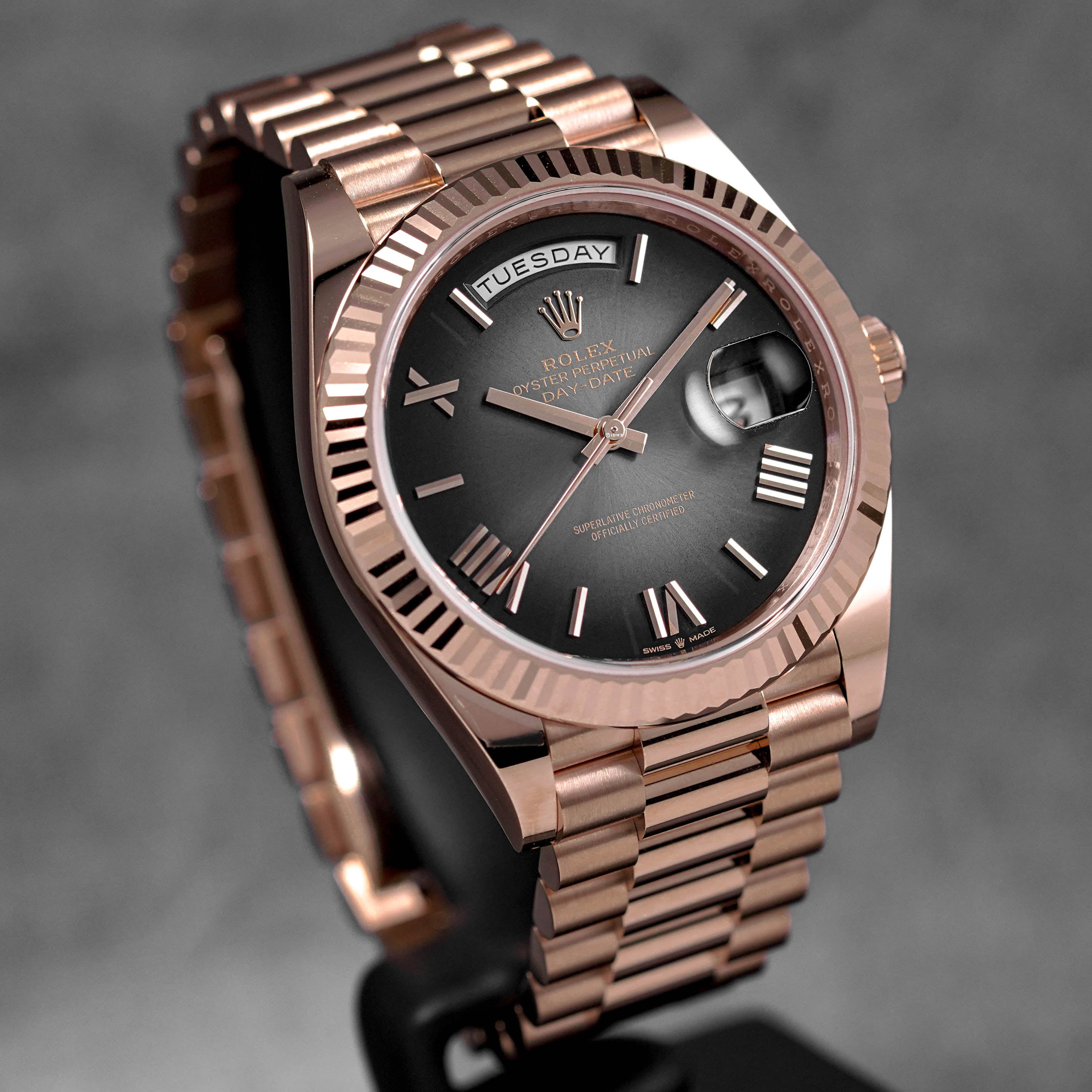 Harga Rolex Daydate 40mm Rosegold Slate Ombre Indonesia Terbaru