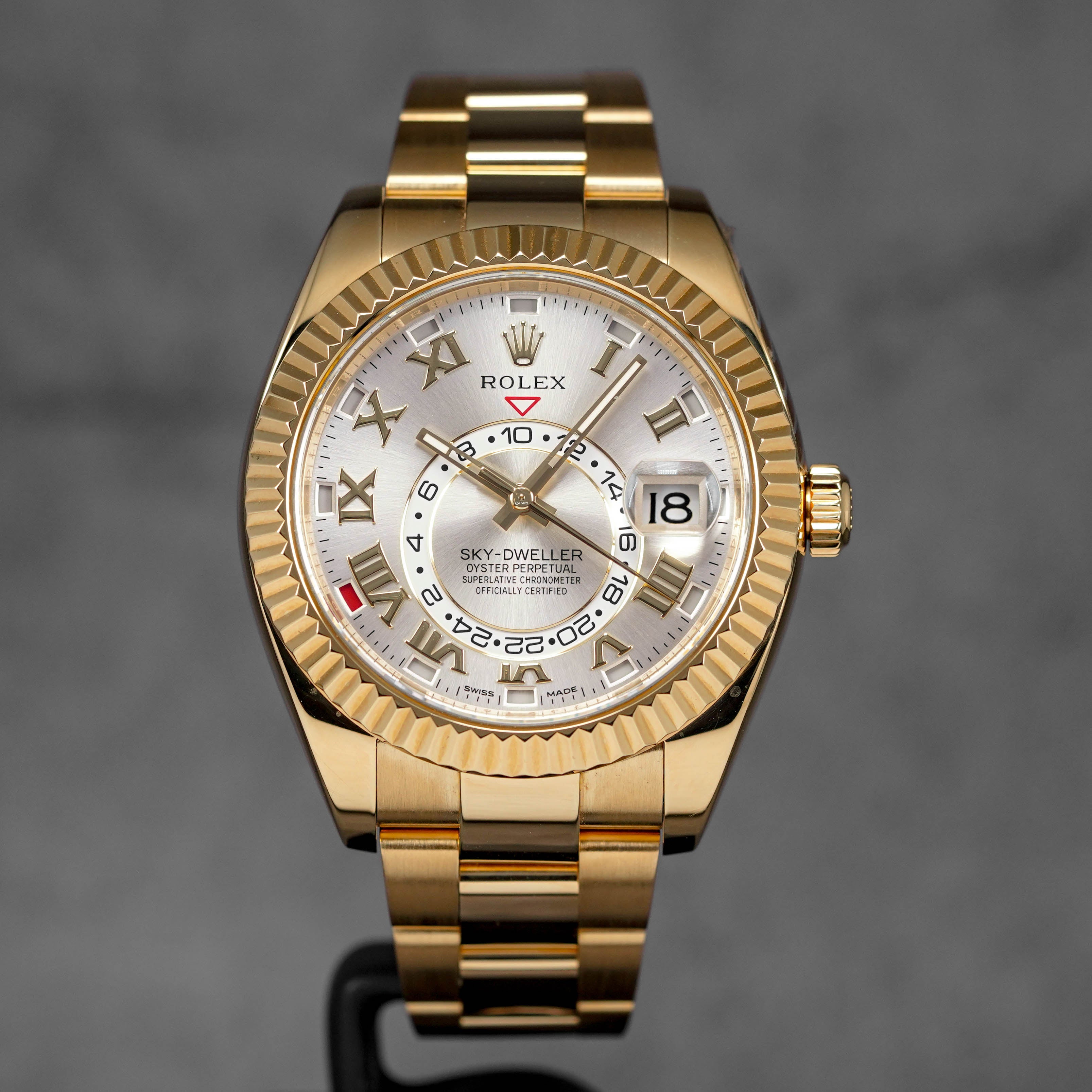 Harga Rolex Sky Dweller Silver Roman