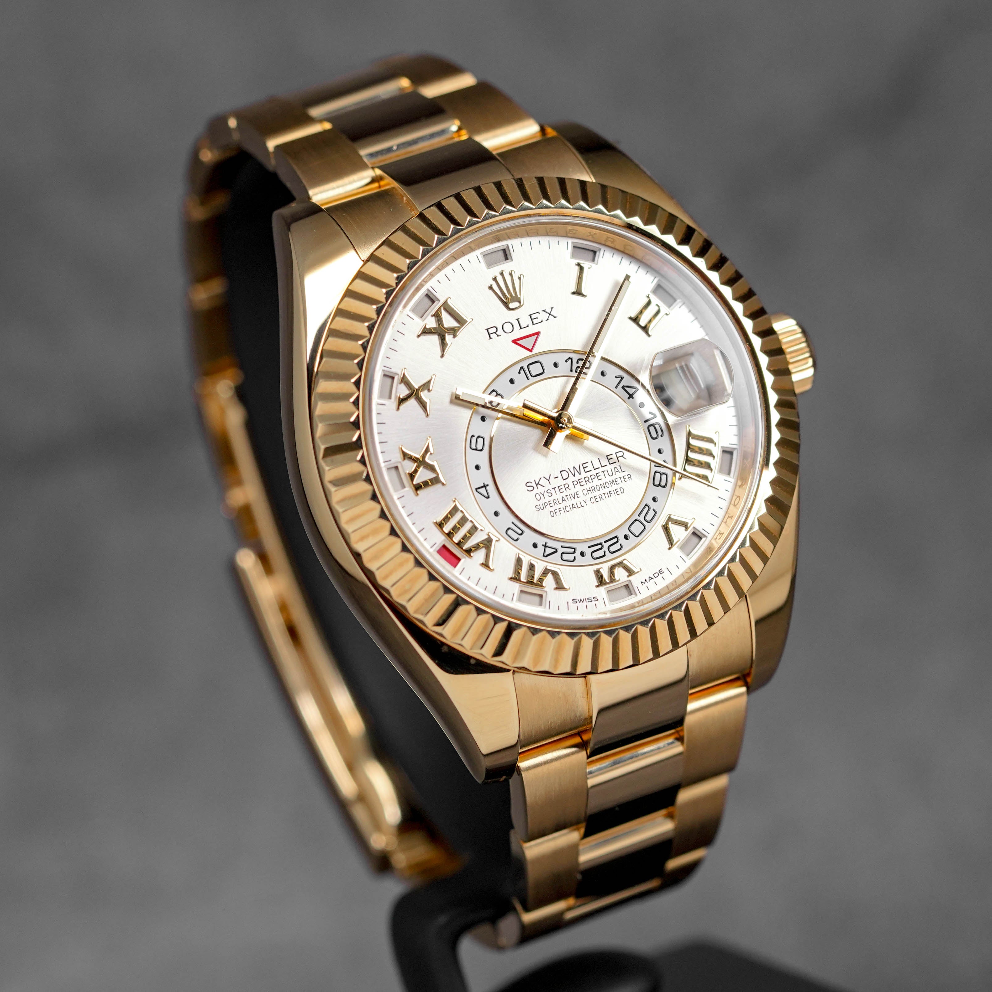 Harga Rolex Sky Dweller Silver Roman