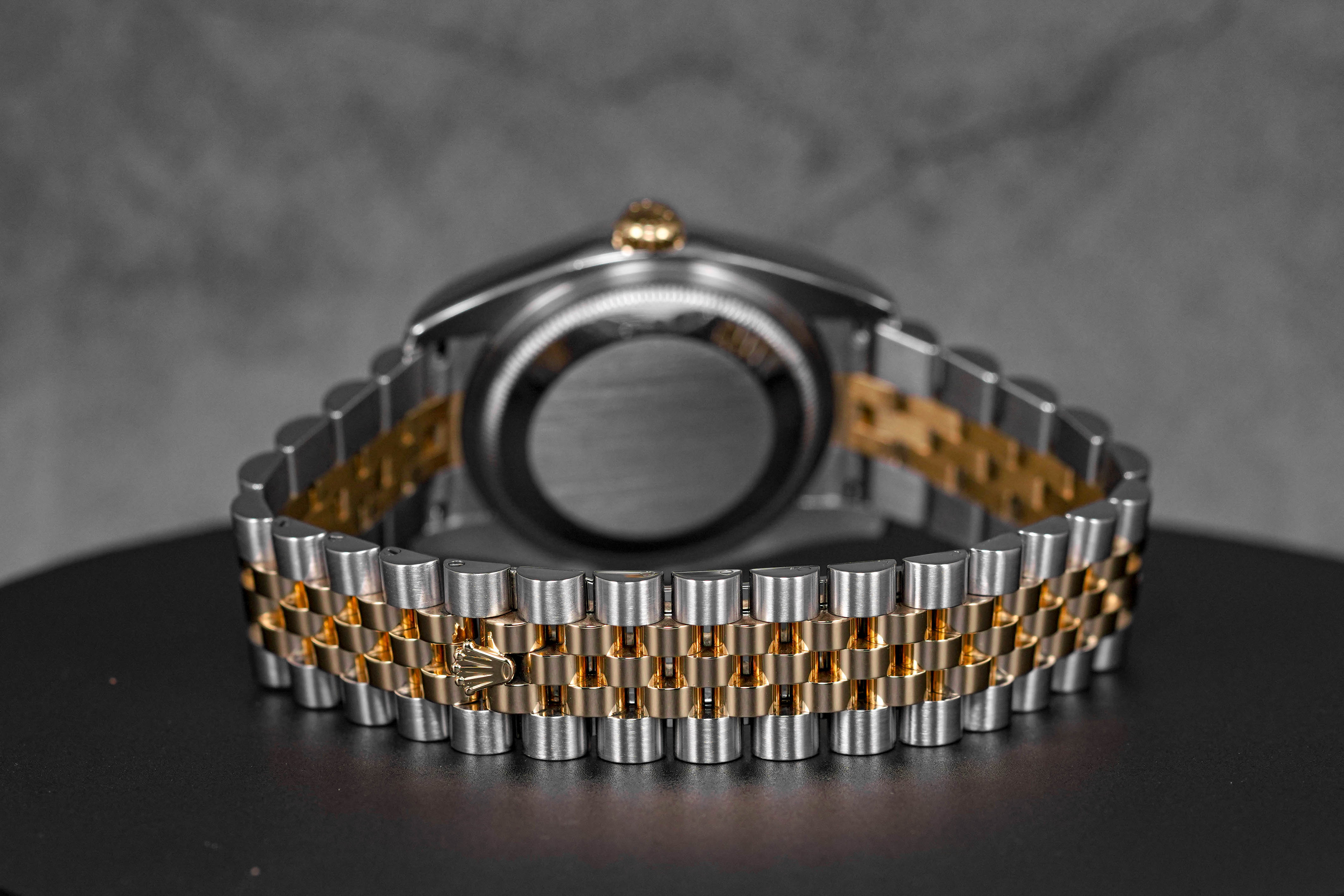 DATEJUST 36MM TWOTONE YELLOWGOLD COMPUTERIZED CHAMPAGNE DIAMOND DIAL (2019)