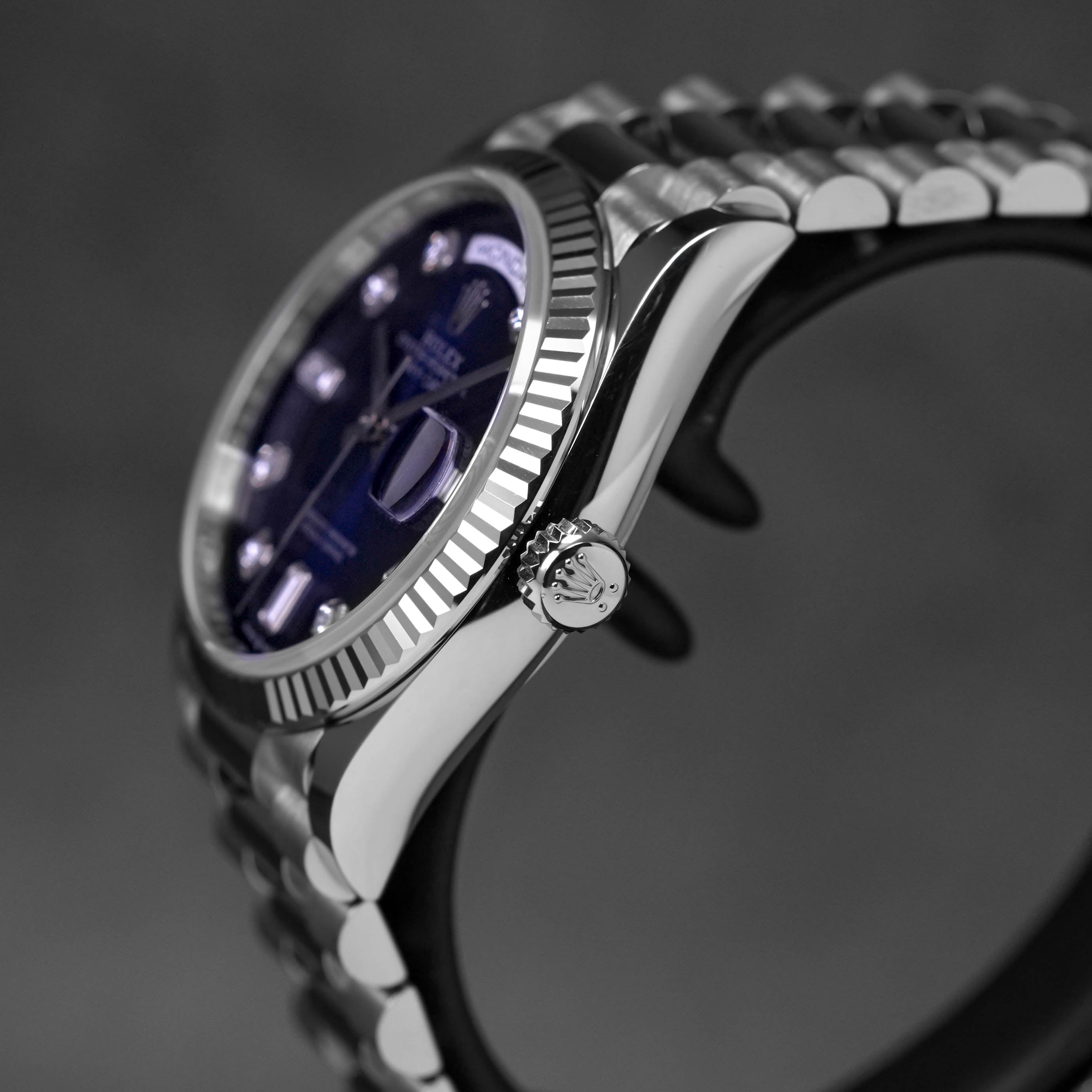 DAYDATE 36MM WHITEGOLD BLUE OMBRE DIAL DIAMOND DIAL (2021)