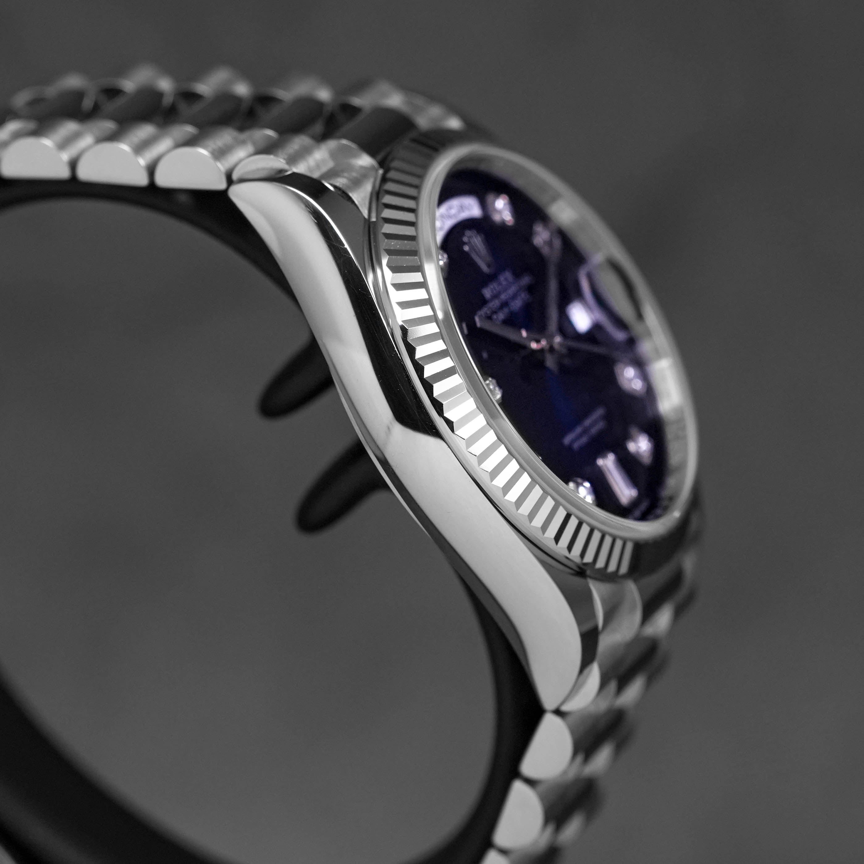 DAYDATE 36MM WHITEGOLD BLUE OMBRE DIAL DIAMOND DIAL (2021)