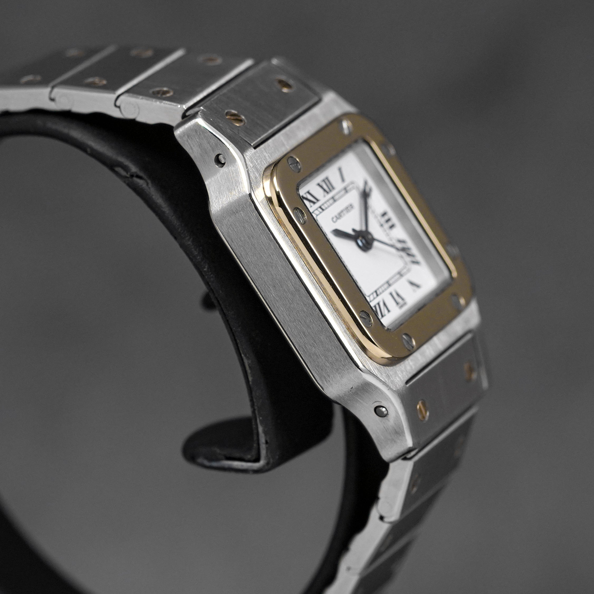 SANTOS GALBEE TWOTONE YELLOWGOLD WHITE DIAL (CIRCA 1990)