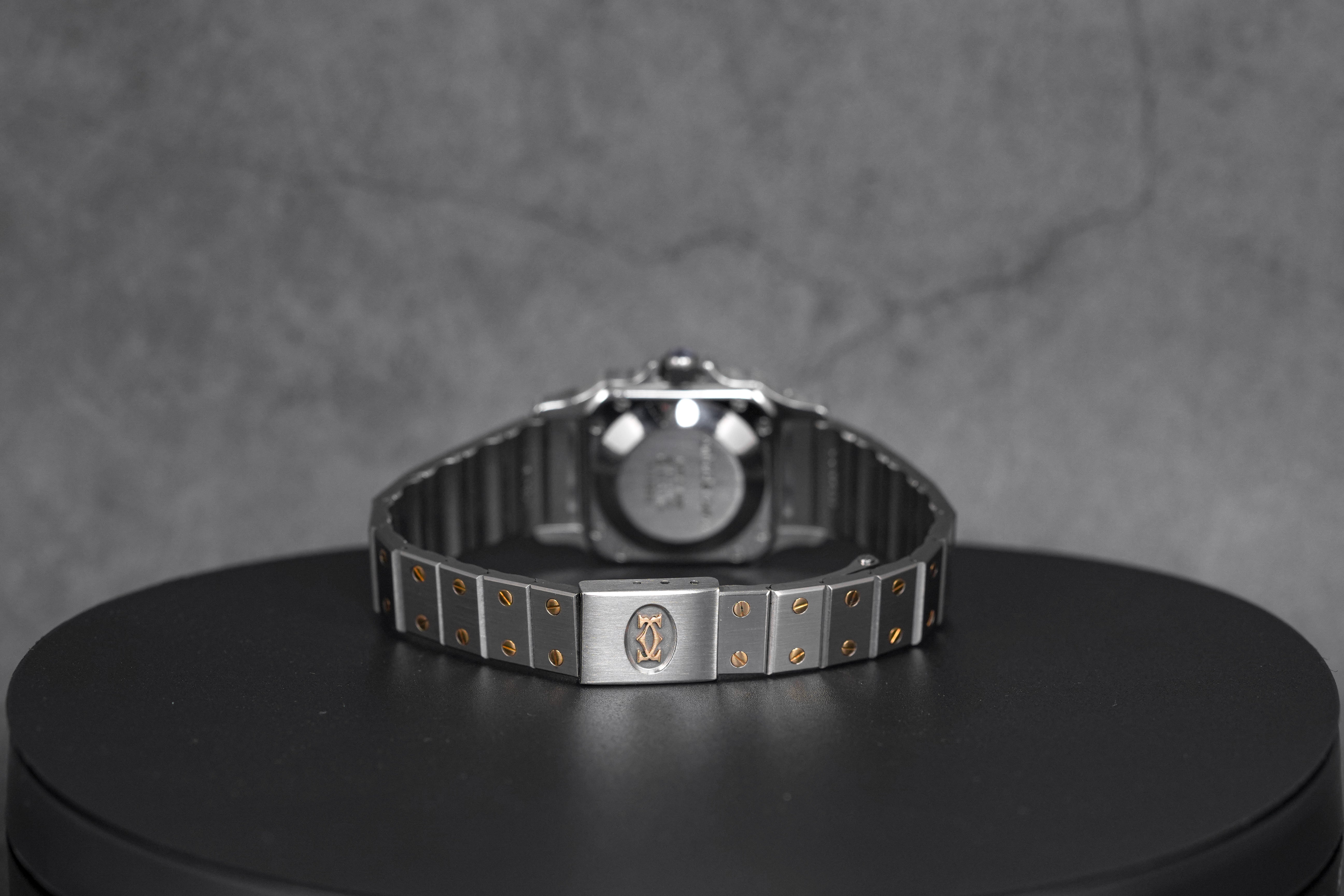 SANTOS GALBEE TWOTONE YELLOWGOLD WHITE DIAL (CIRCA 1990)