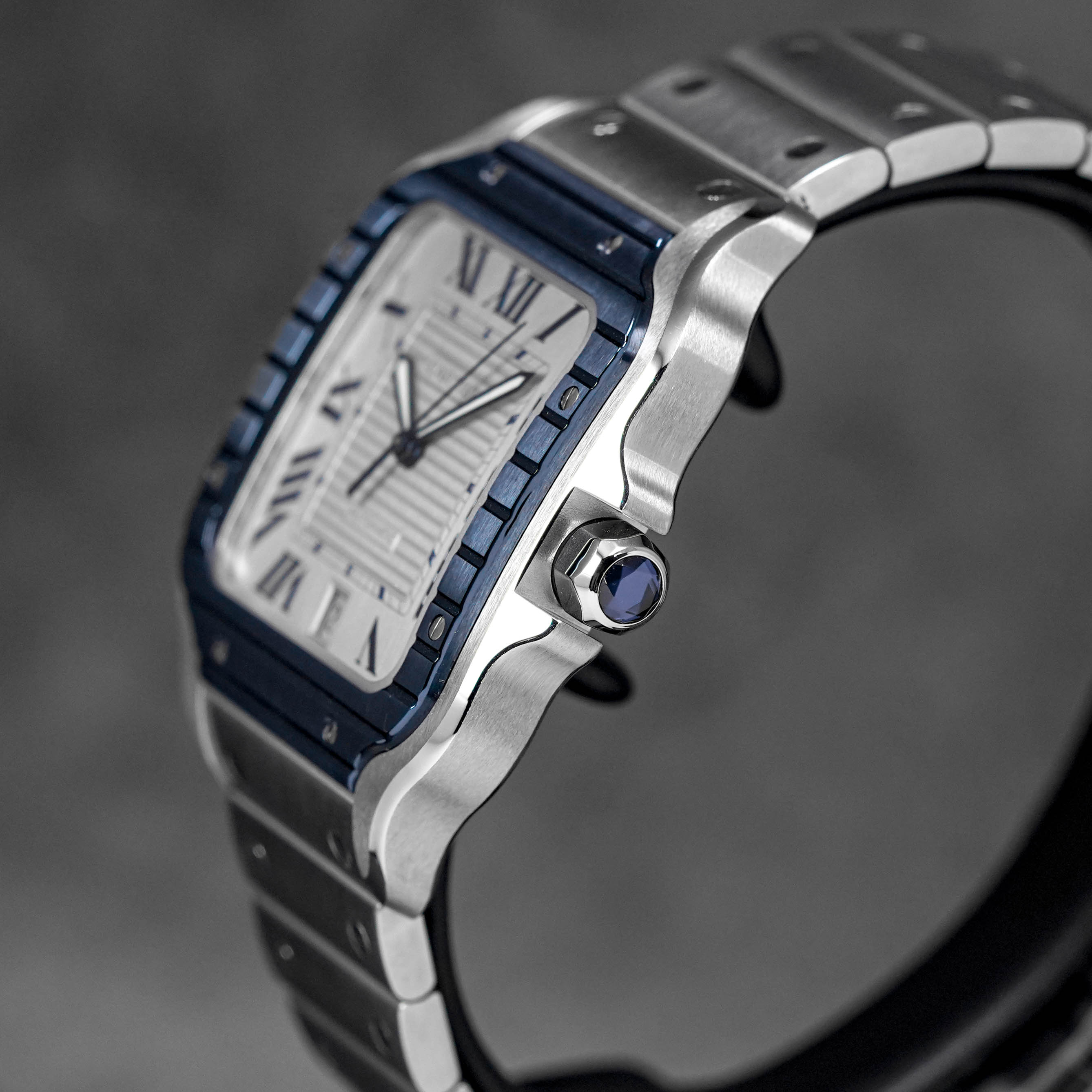 Santos De Cartier Blue PVD