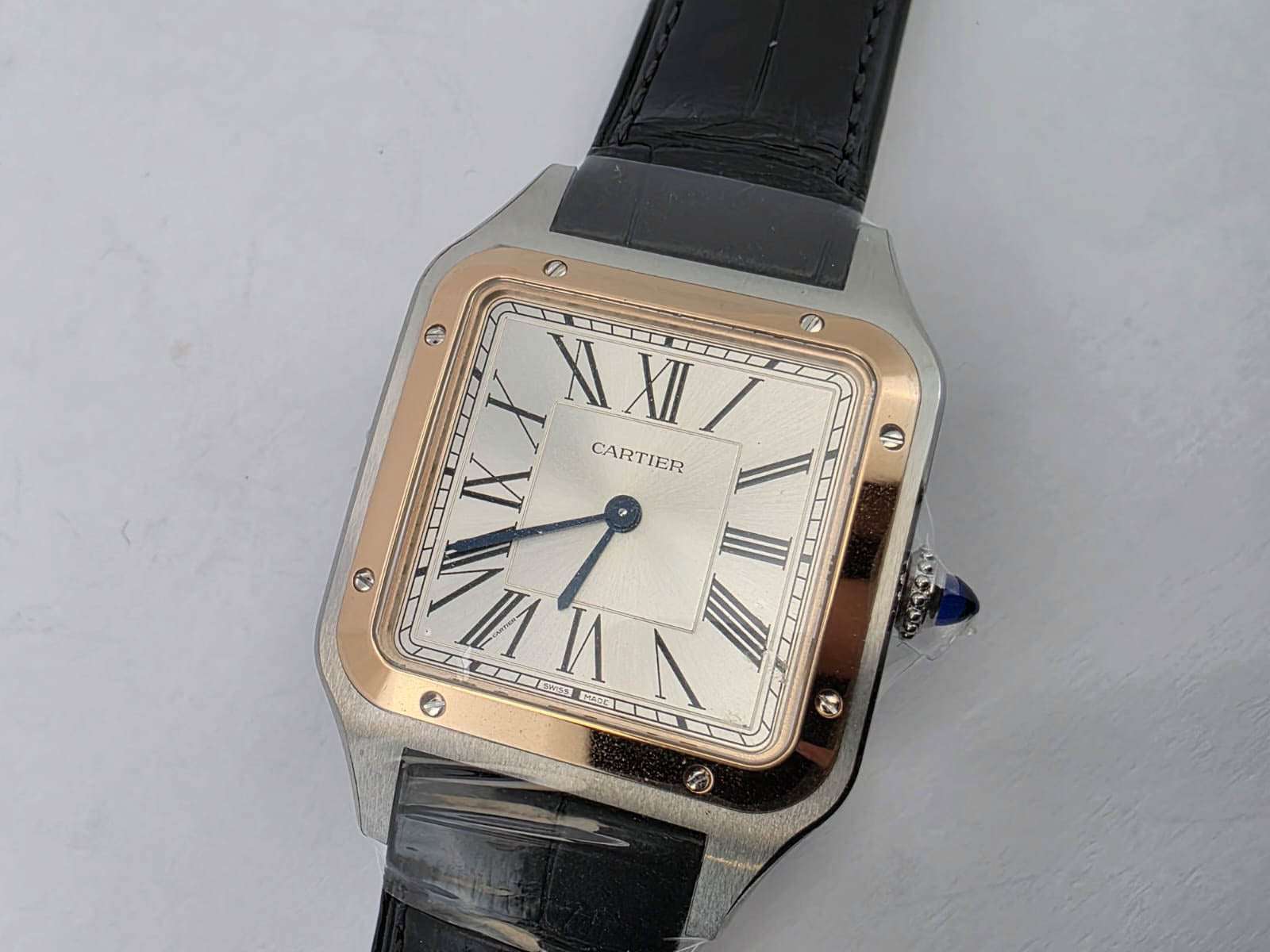 SANTOS DUMONT L TWOTONE ROSEGOLD SILVER DIAL (2025)