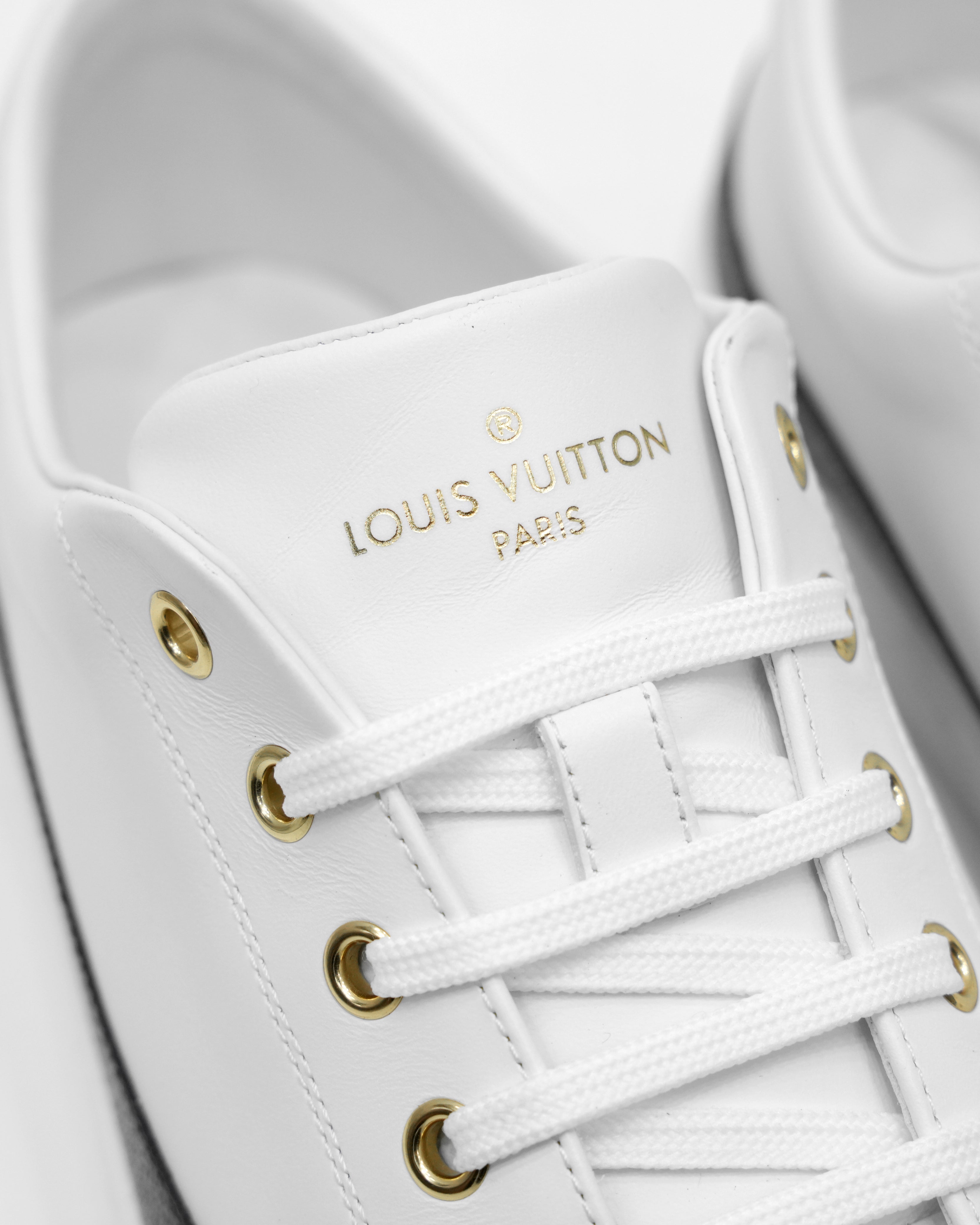 STELLAR SNEAKERS WHITE WITH MONOGRAM DETAIL - SIZE 41