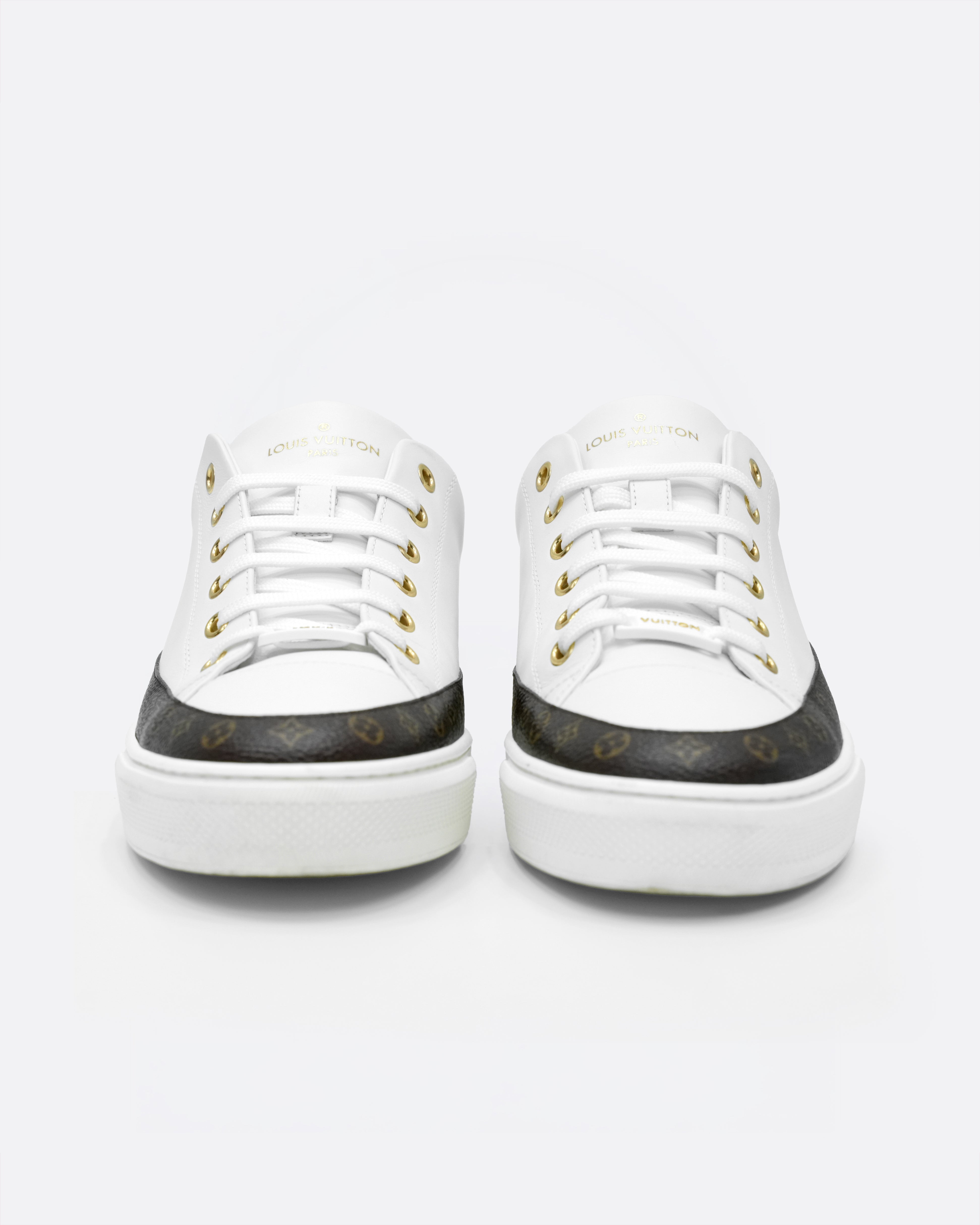 STELLAR SNEAKERS WHITE WITH MONOGRAM DETAIL - SIZE 41