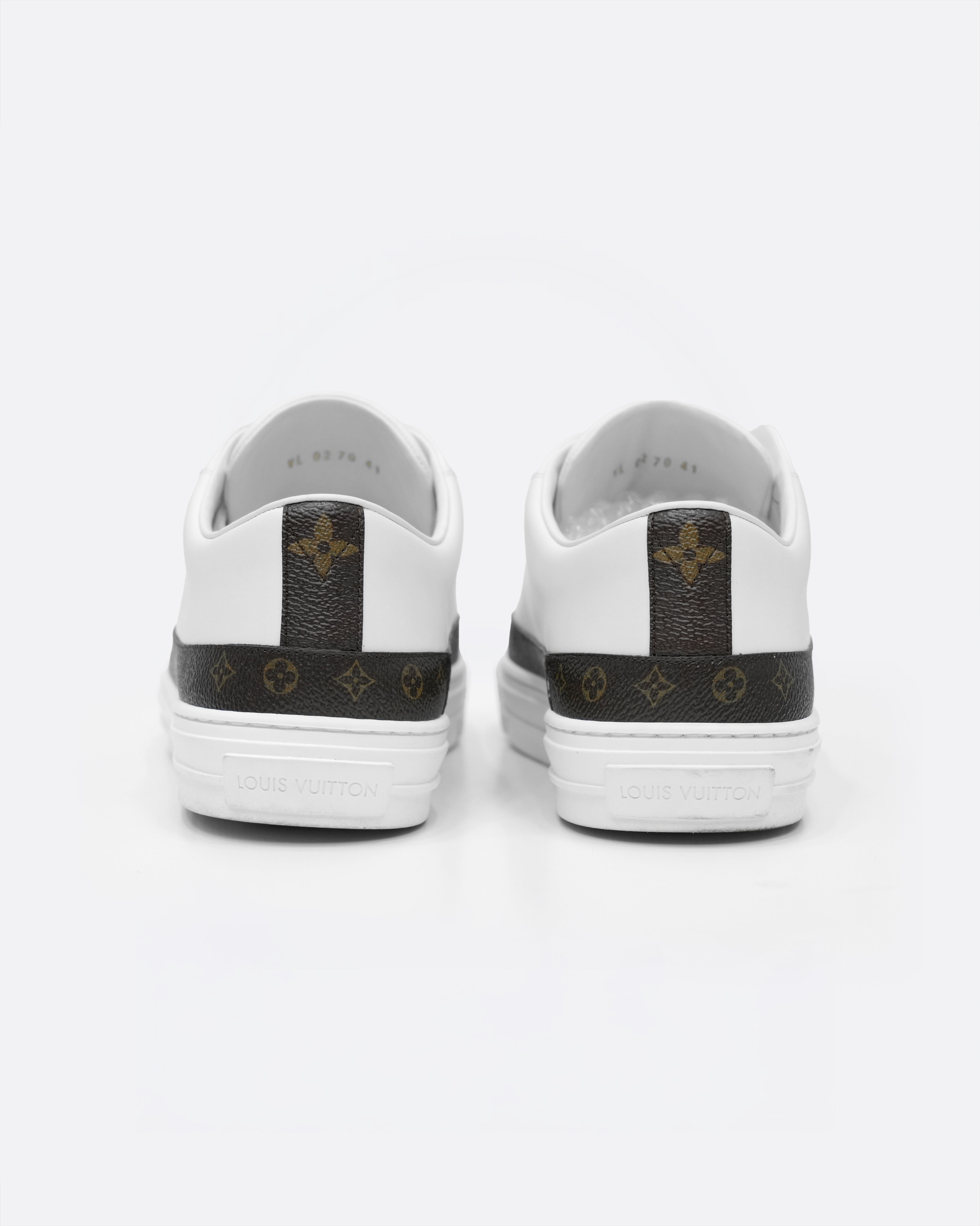 STELLAR SNEAKERS WHITE WITH MONOGRAM DETAIL - SIZE 41