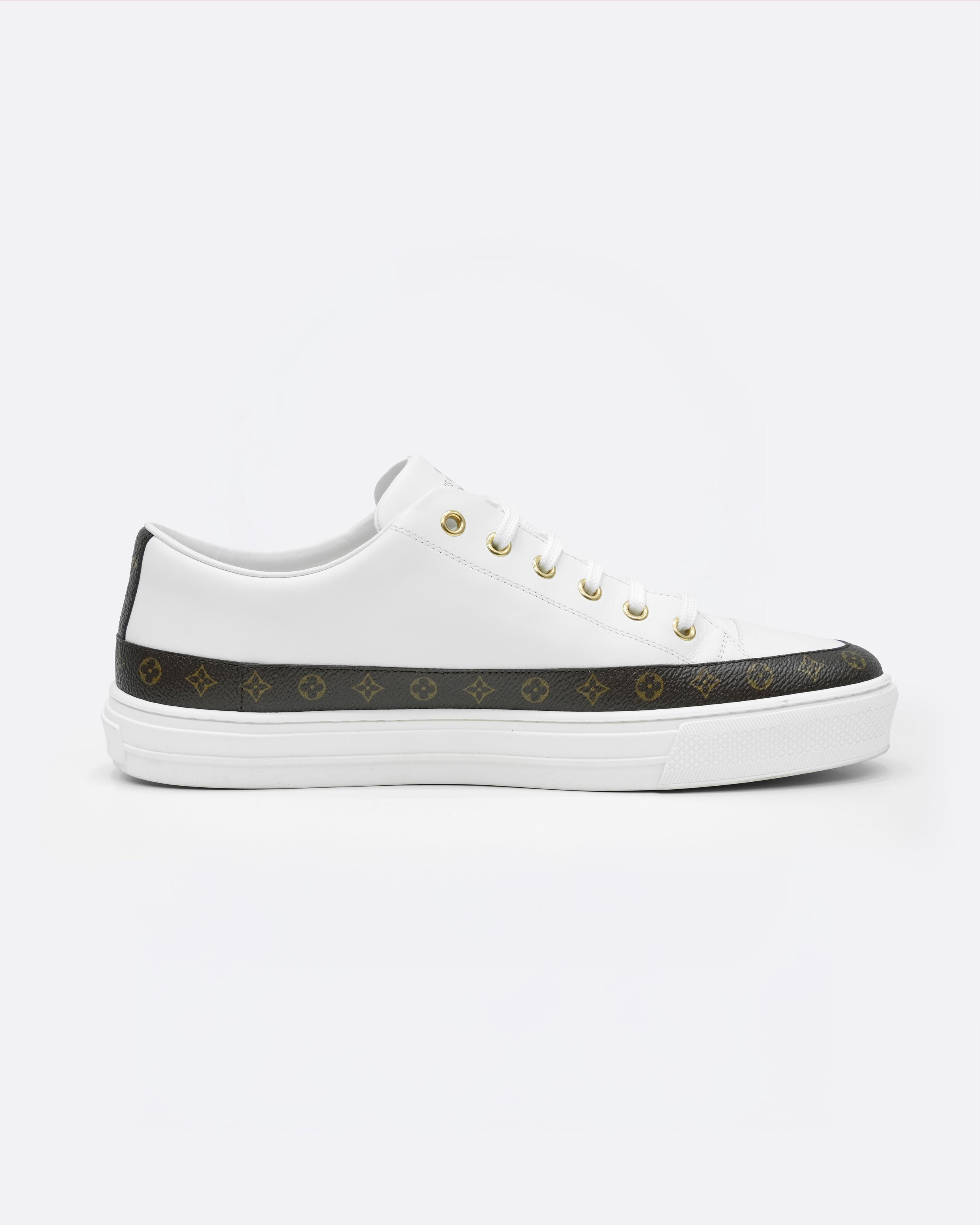 STELLAR SNEAKERS WHITE WITH MONOGRAM DETAIL - SIZE 41
