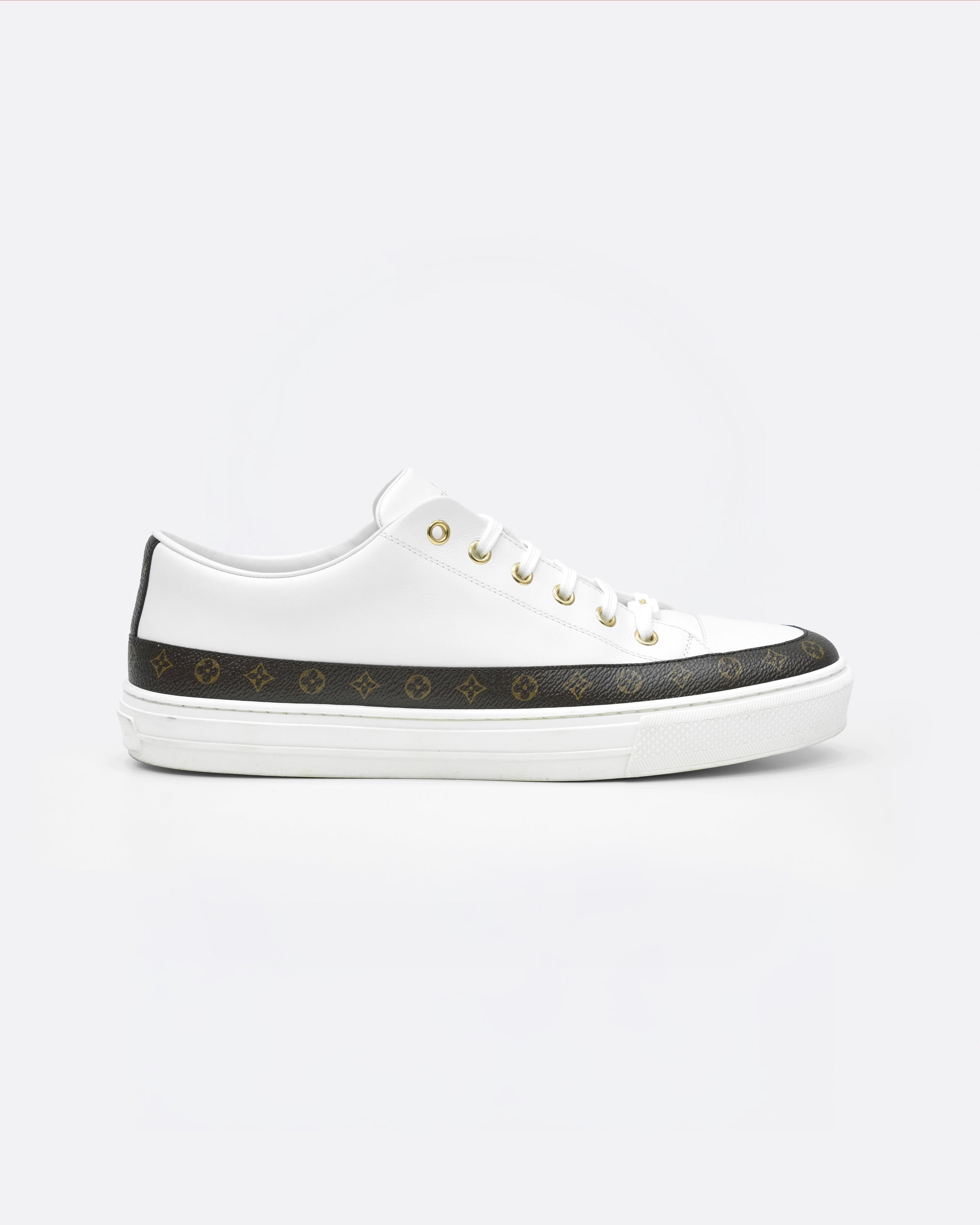 STELLAR SNEAKERS WHITE WITH MONOGRAM DETAIL - SIZE 41
