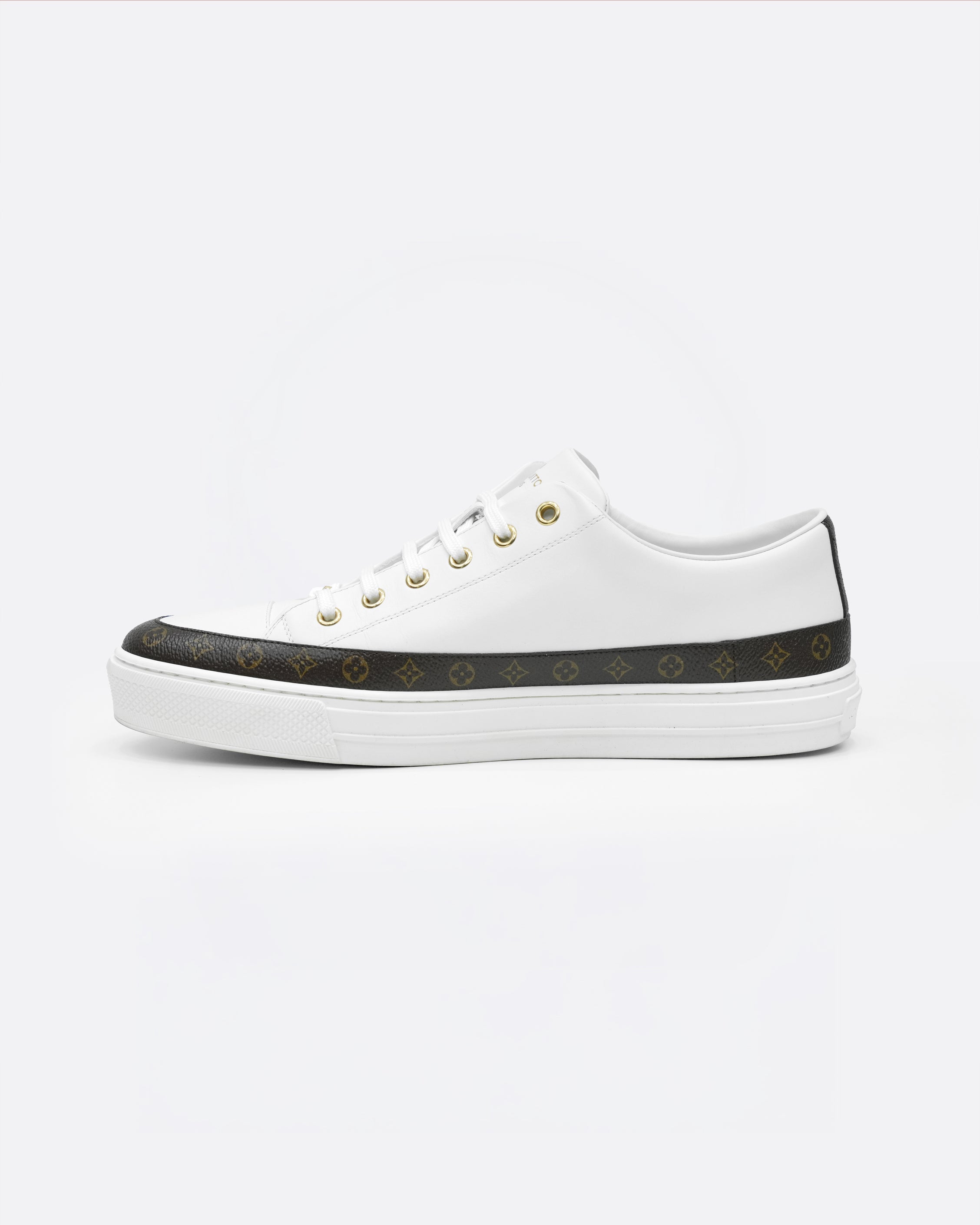 STELLAR SNEAKERS WHITE WITH MONOGRAM DETAIL - SIZE 41