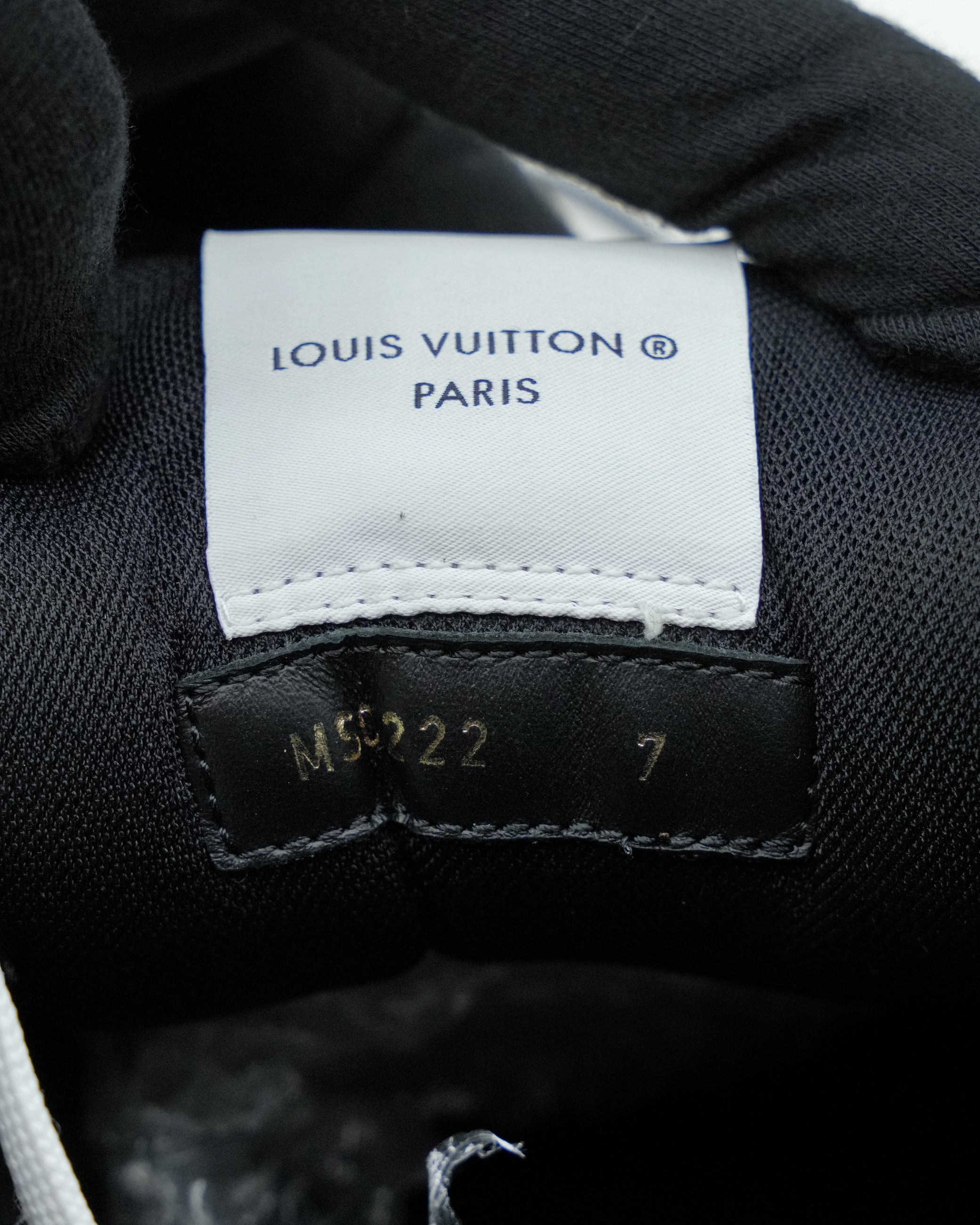 TRAINER SNEAKERS BLACK MONOGRAM SIZE 7