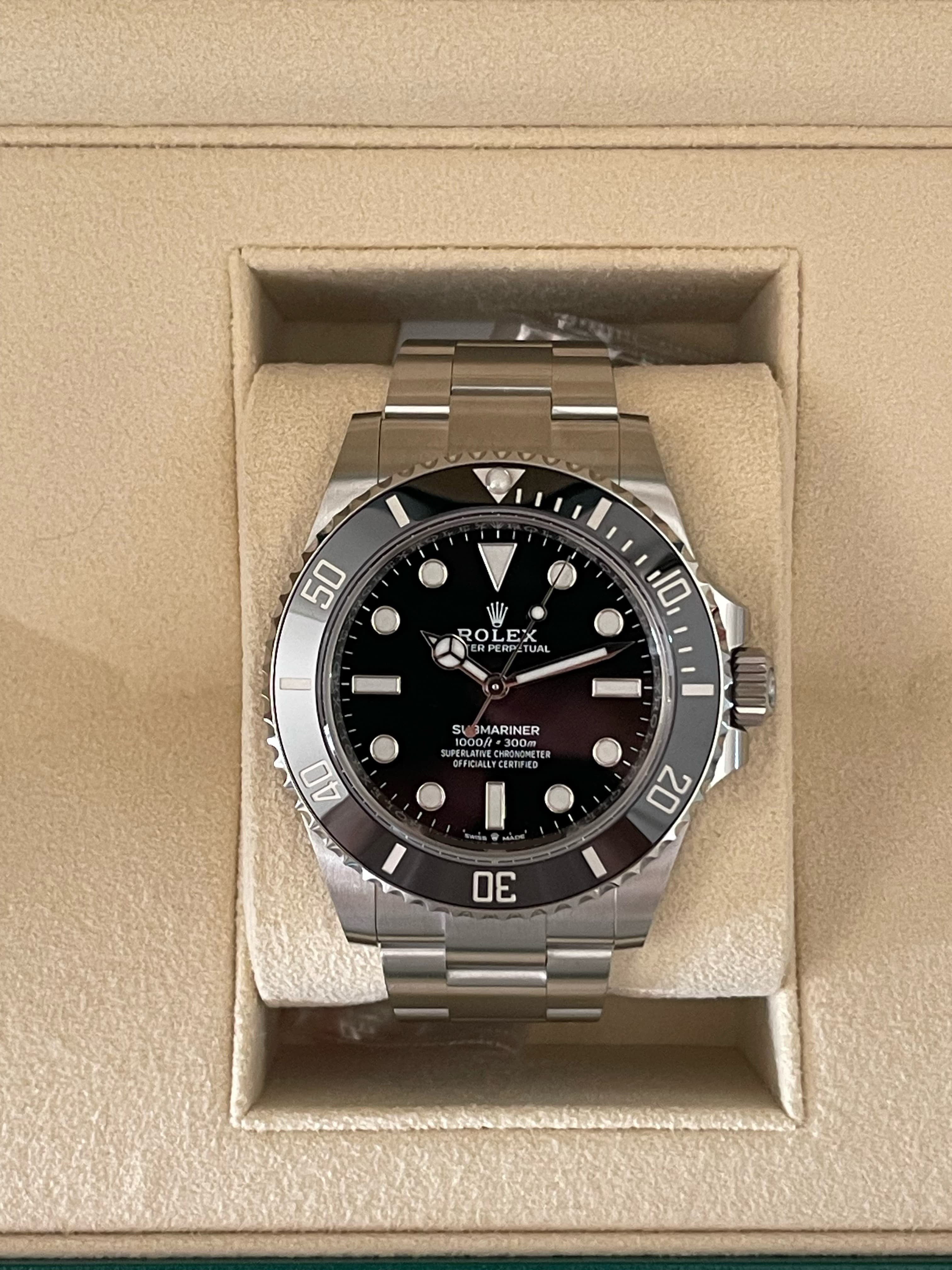 SUBMARINER NO DATE 41MM BLACK DIAL (2023)