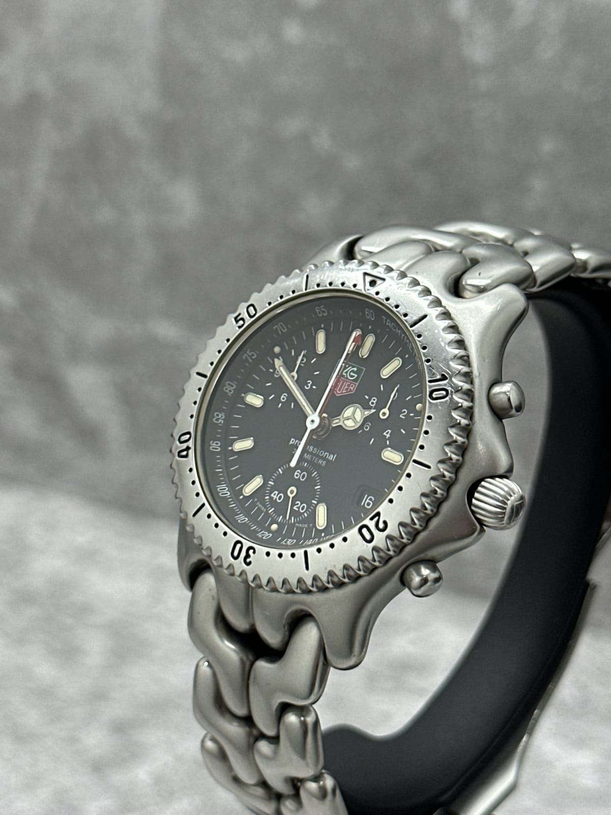 LINK SEL CHRONOGRAPH BLACK DIAL QUARTZ 39MM (WATCH ONLY)