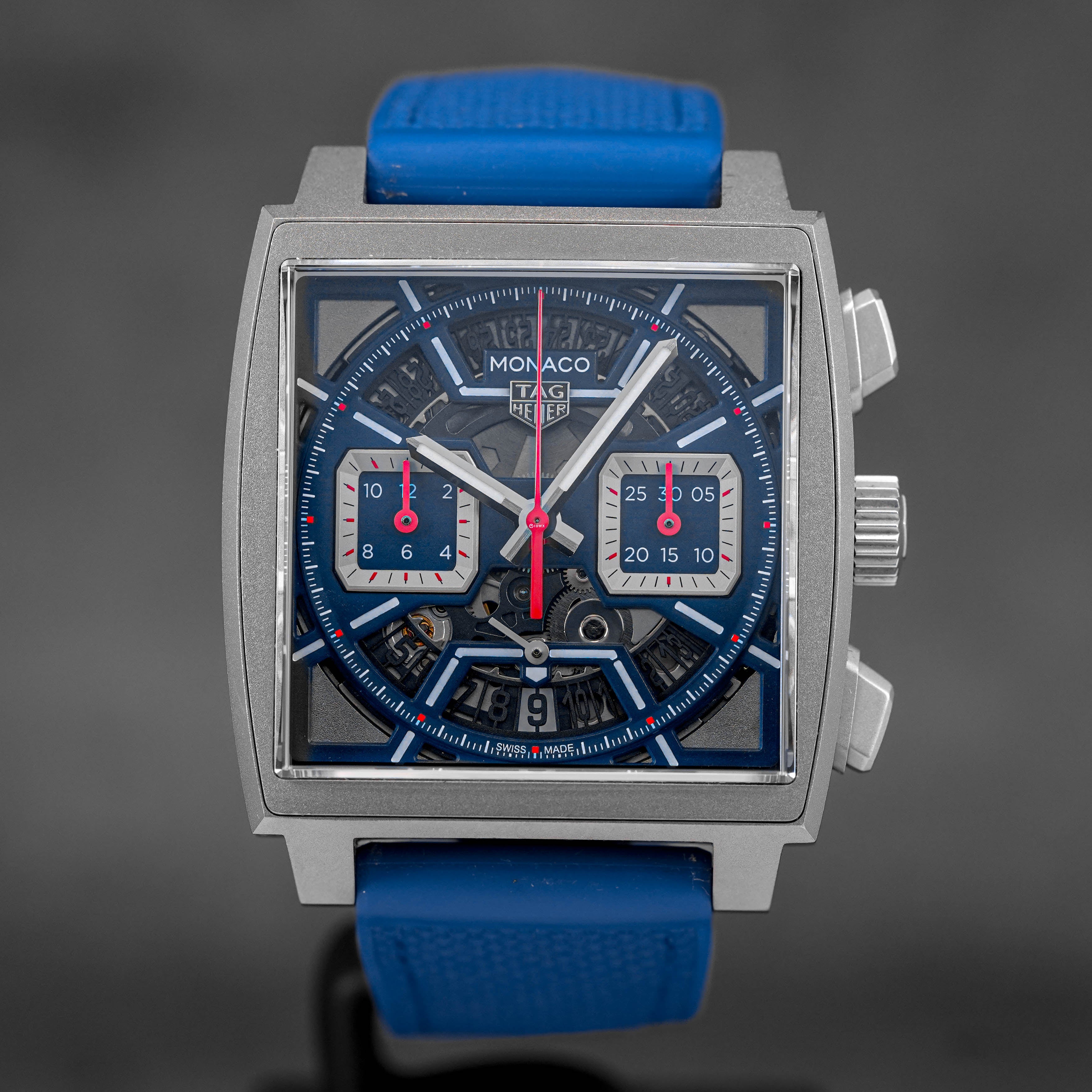 Harga Tag Heuer Monaco TI Skeleton Blue