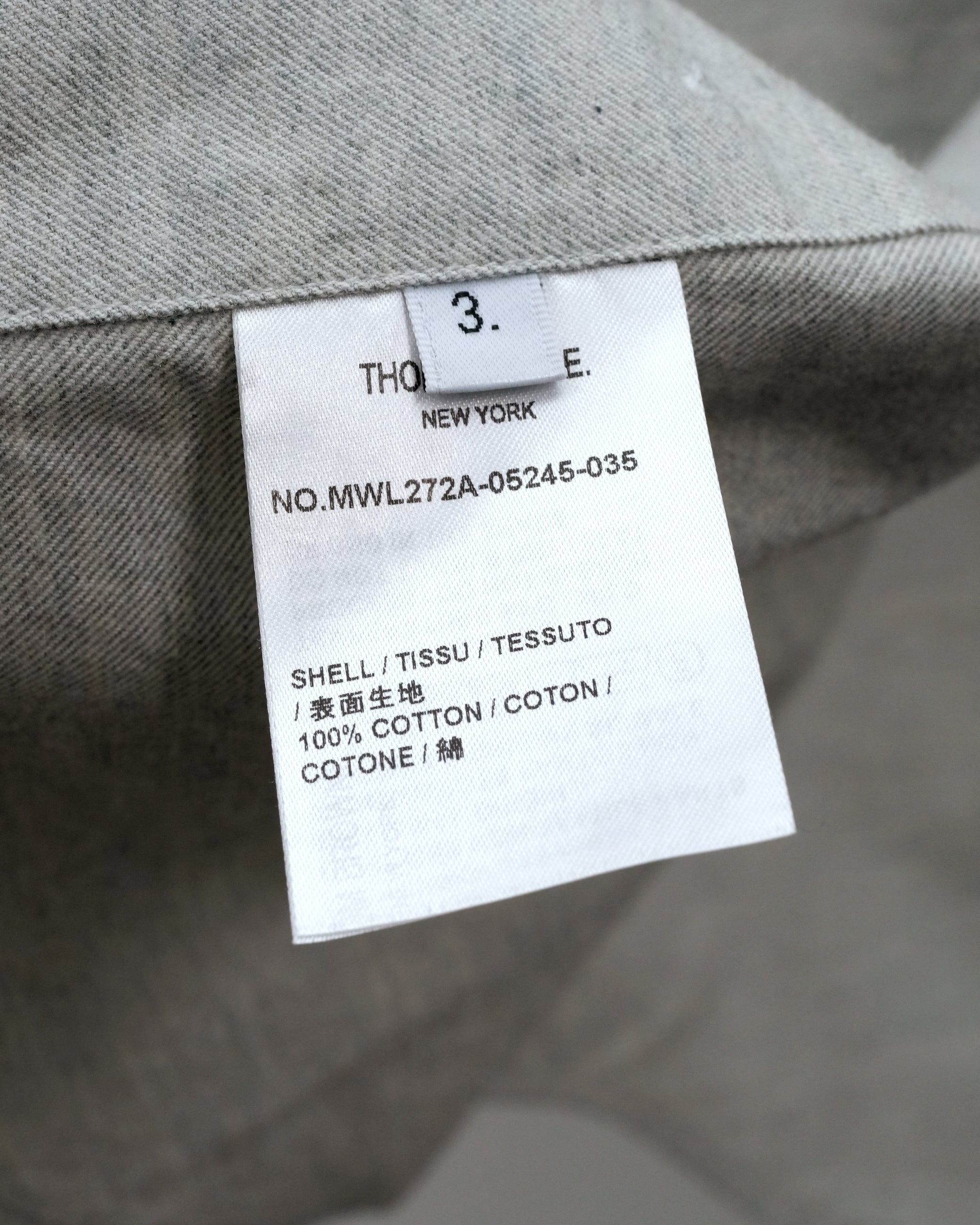 COTTON SHIRT GRAY SIZE 3