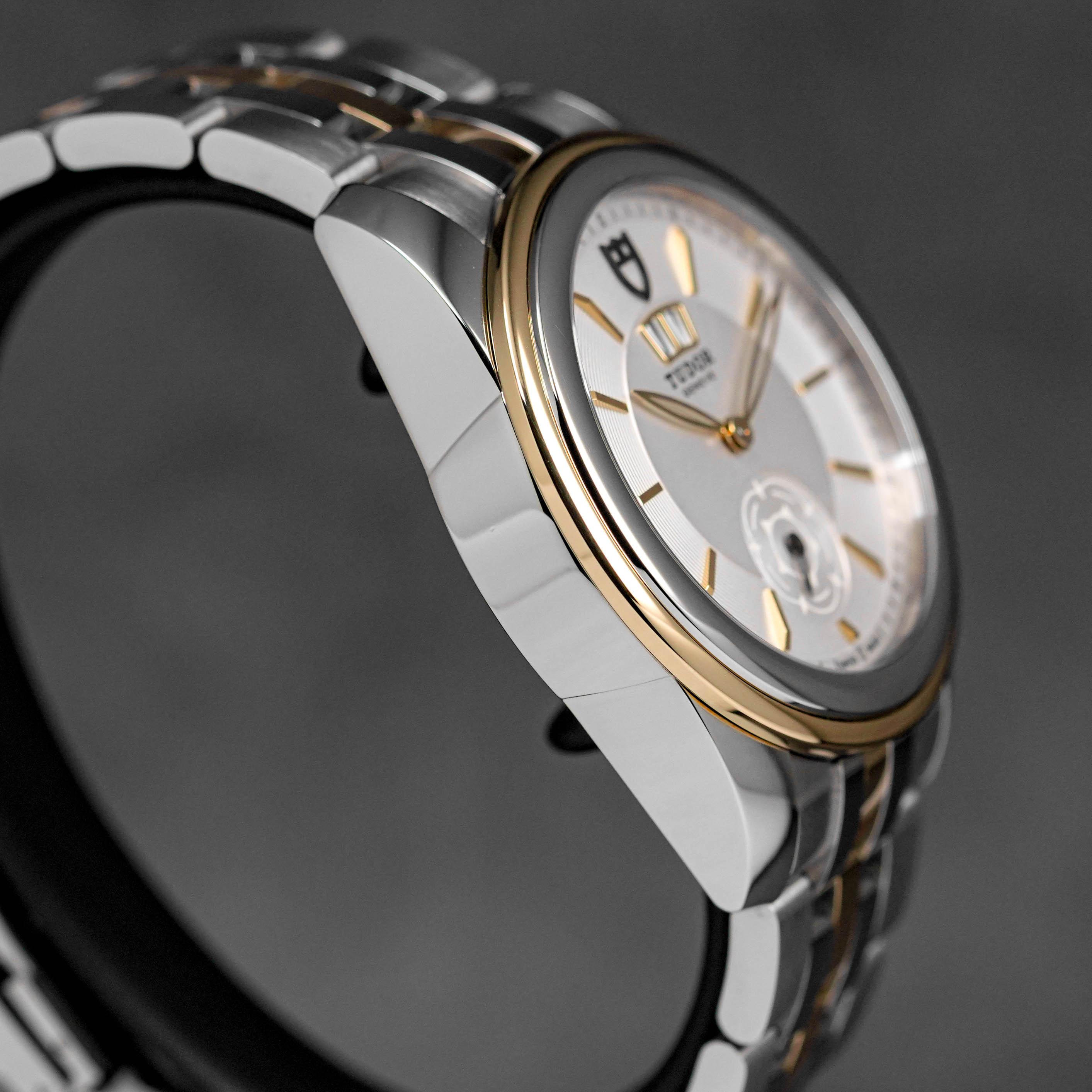 GLAMOUR DOUBLE DATE TWOTONE YELLOWGOLD SILVER DIAL (2021)