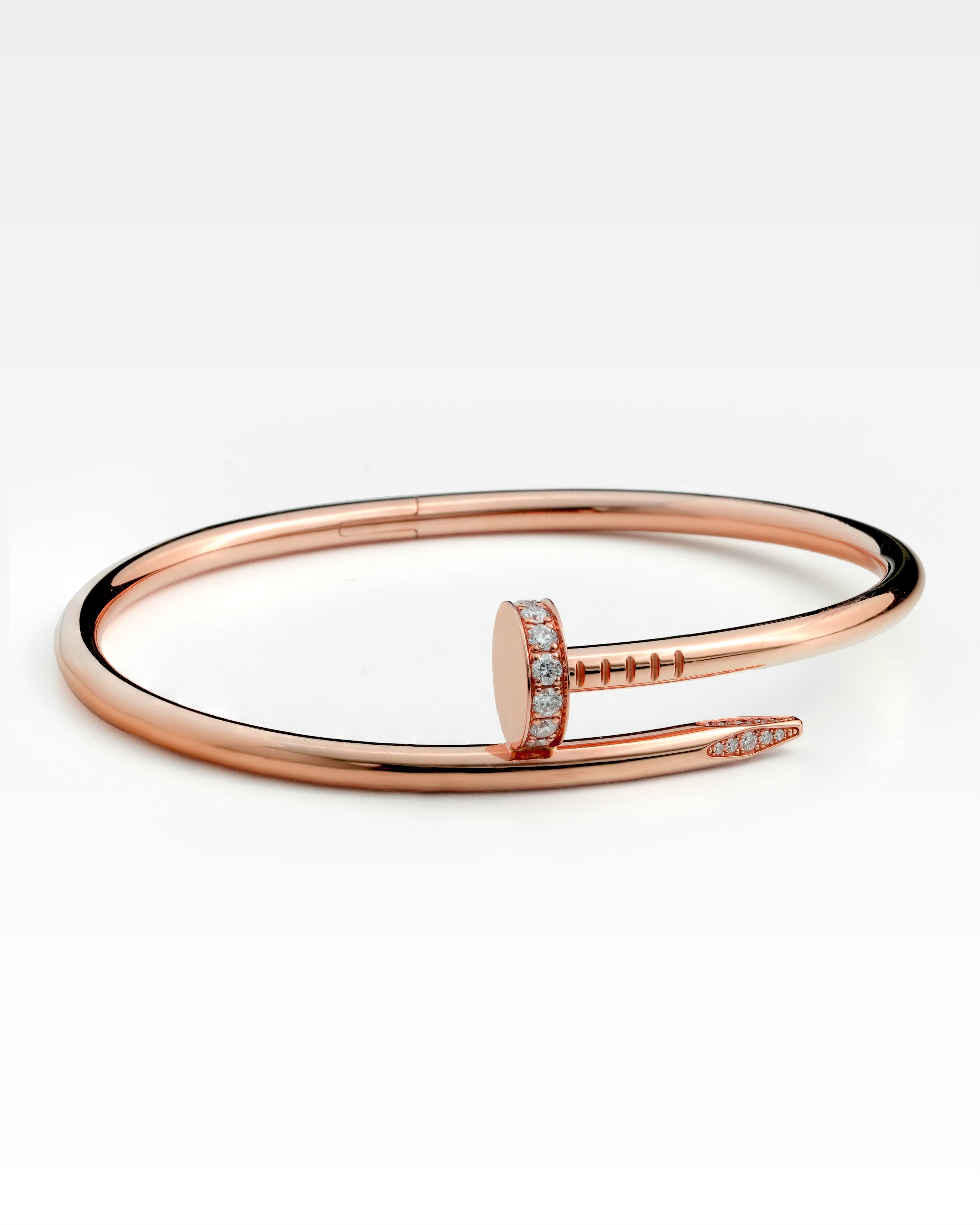 JUSTE UN CLOU BRACELET 18K ROSE GOLD WITH DIAMOND (2021) – SIZE 18