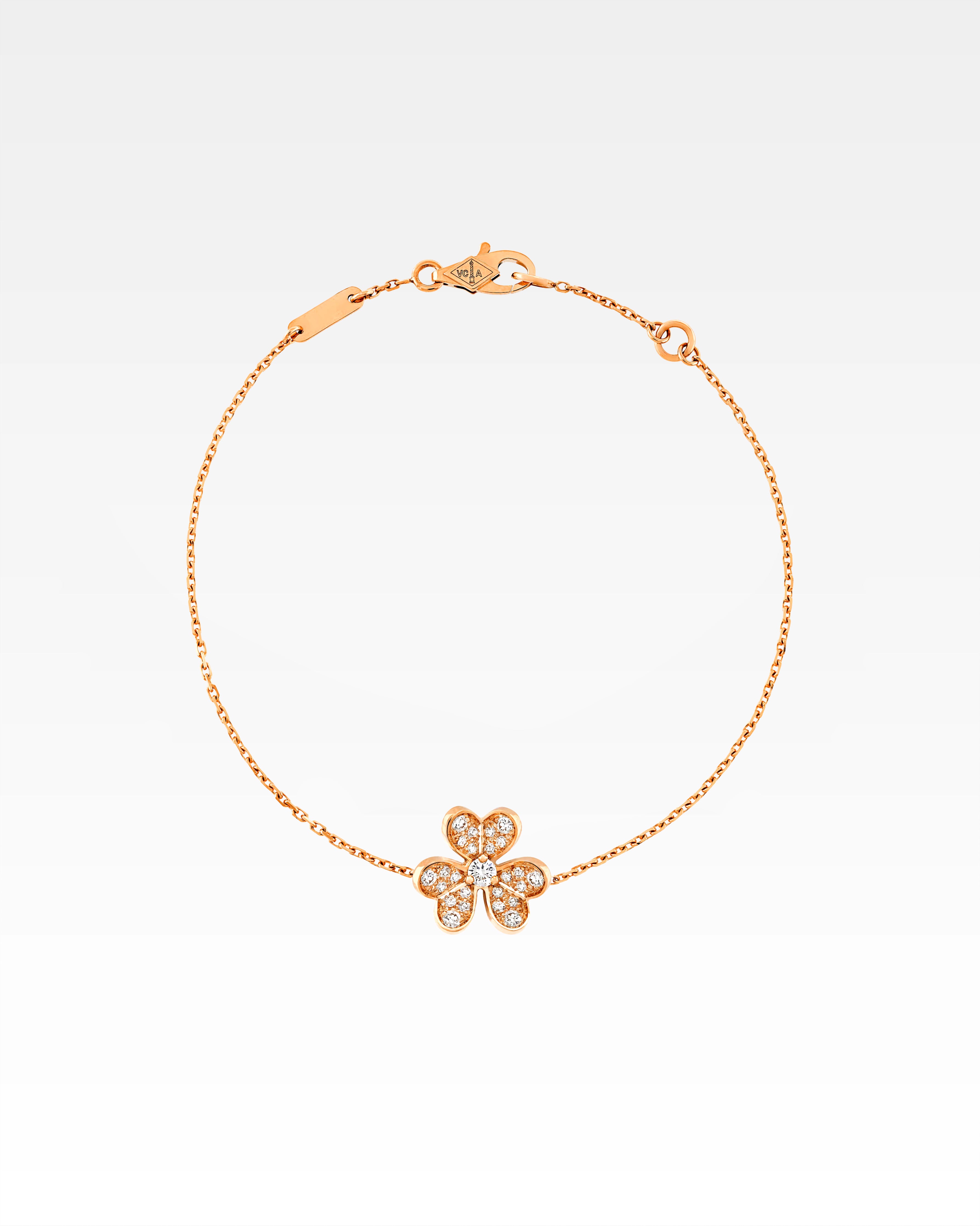 MINI FRIVOLE PAVE 18K ROSE GOLD DIAMOND BRACELET