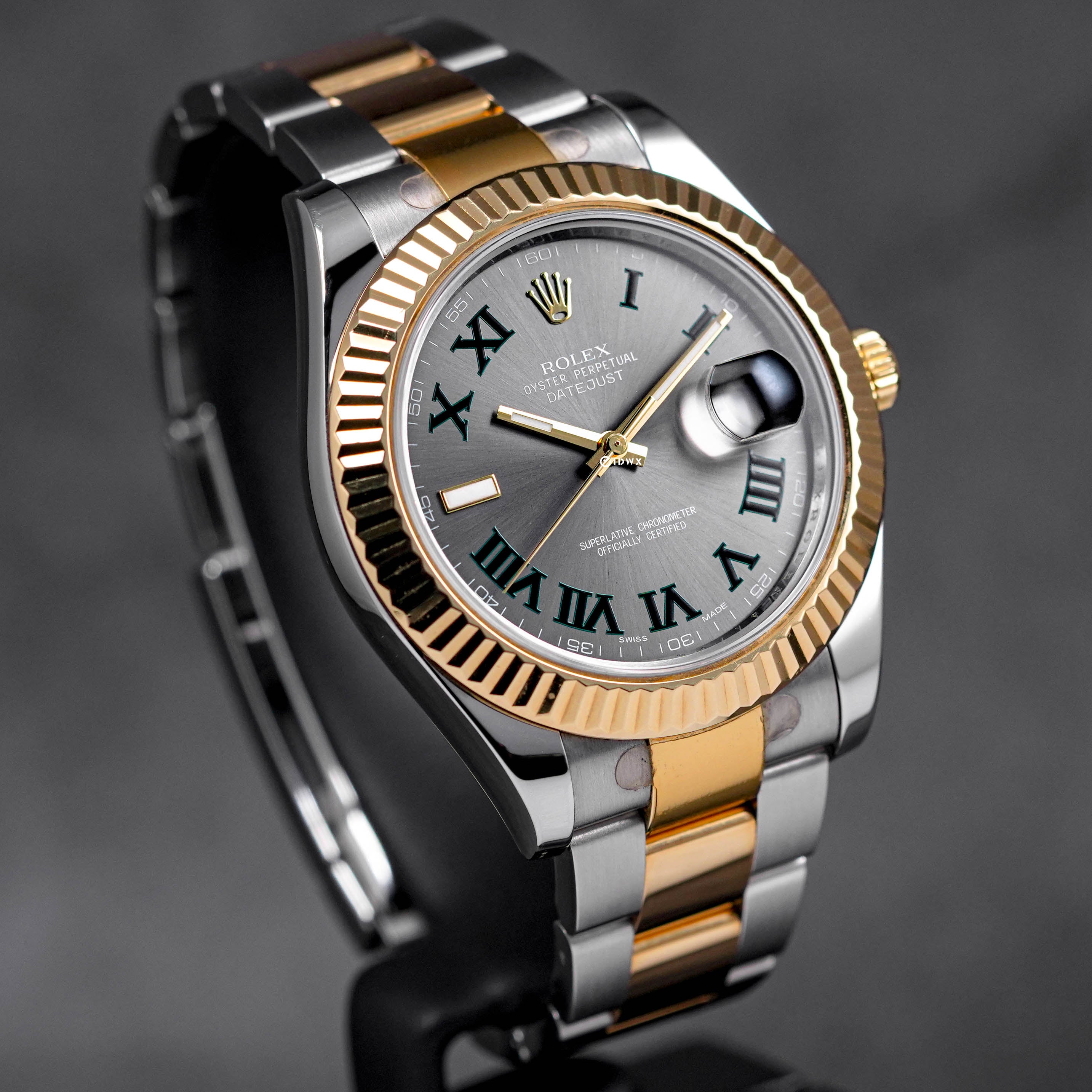 DATEJUST II TWOTONE YELLOWGOLD WIMBLEDON DIAL (2011)