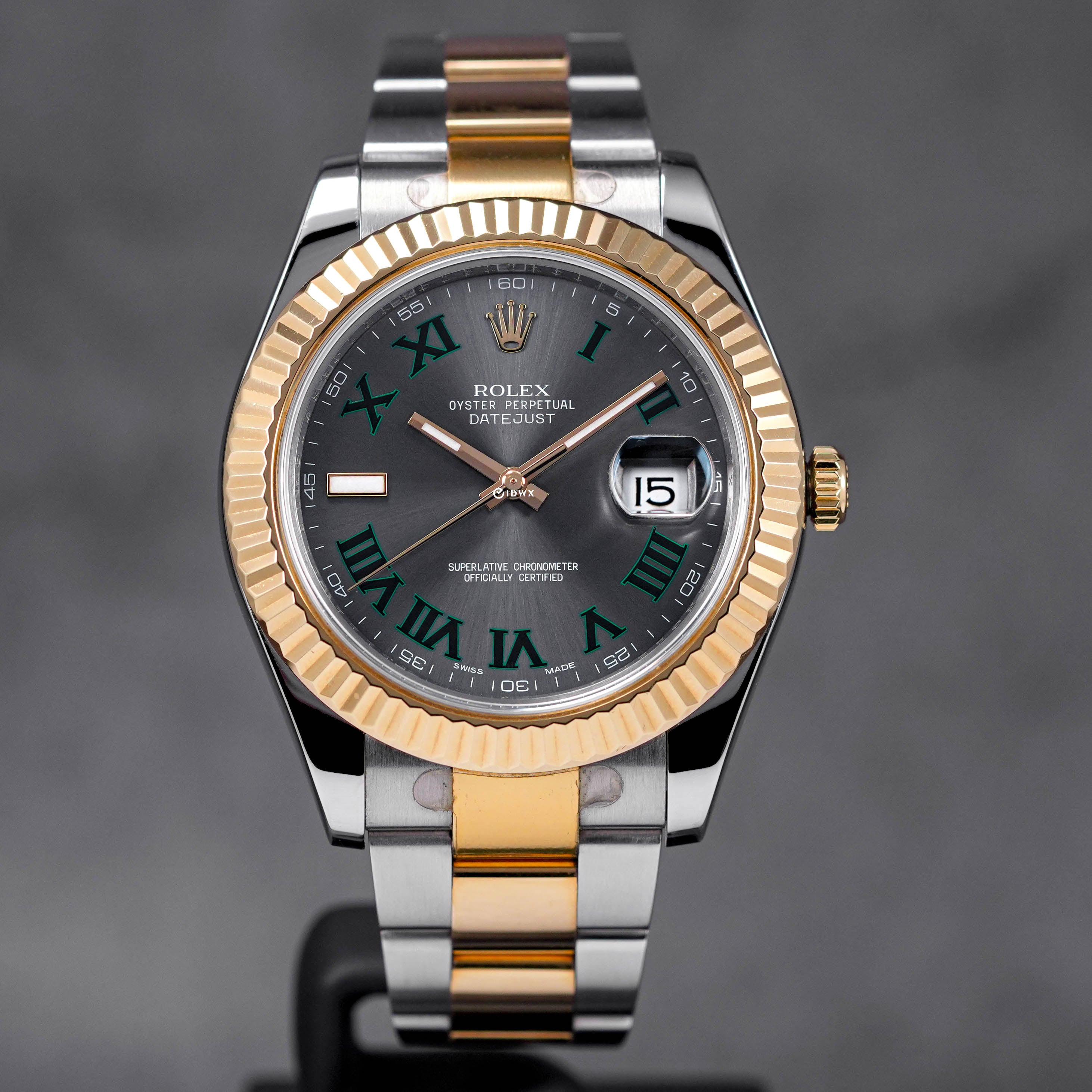 DATEJUST II TWOTONE YELLOWGOLD WIMBLEDON DIAL (2011)