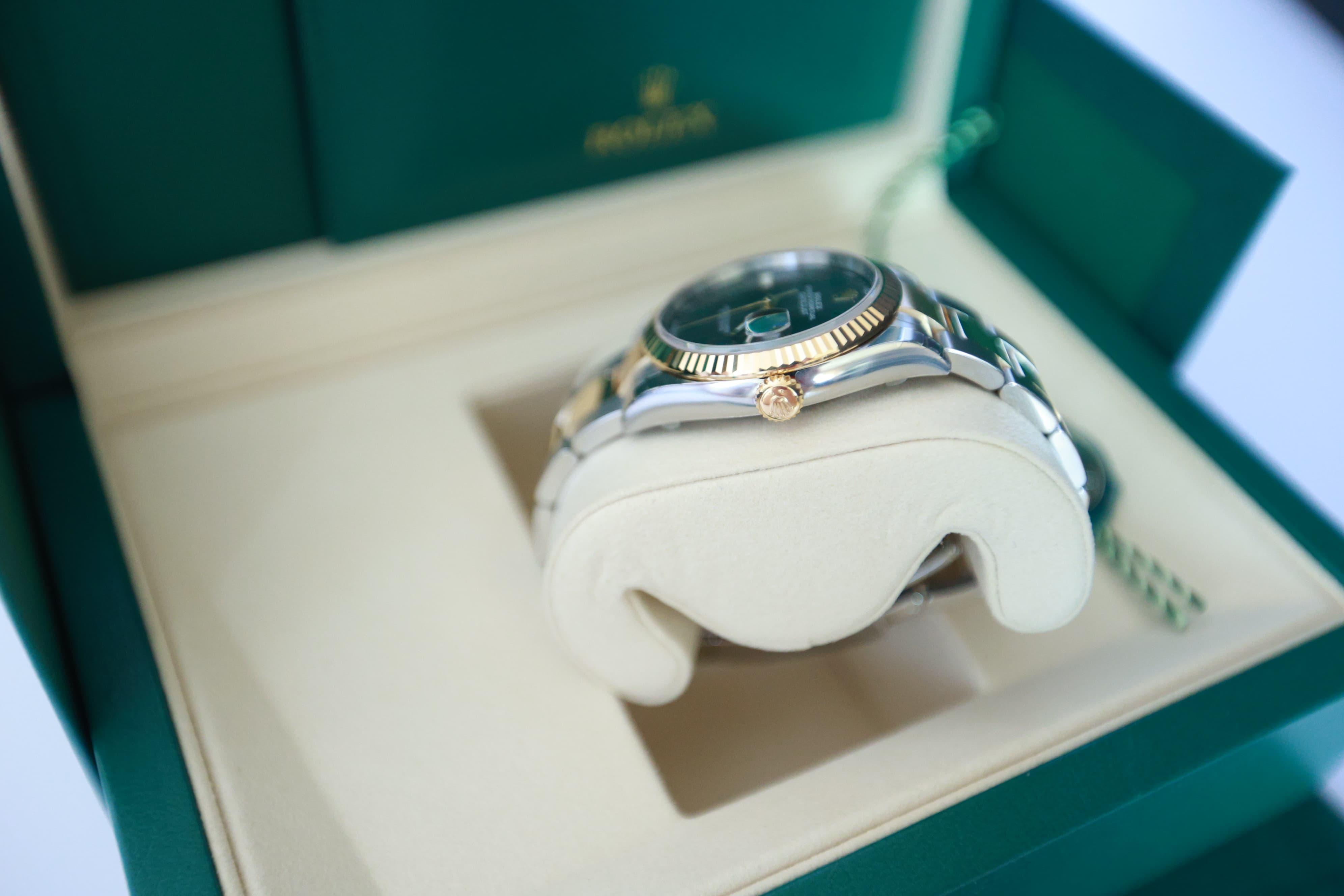 DATEJUST 36MM TWOTONE YELLOWGOLD WIMBLEDON DIAL (2025)