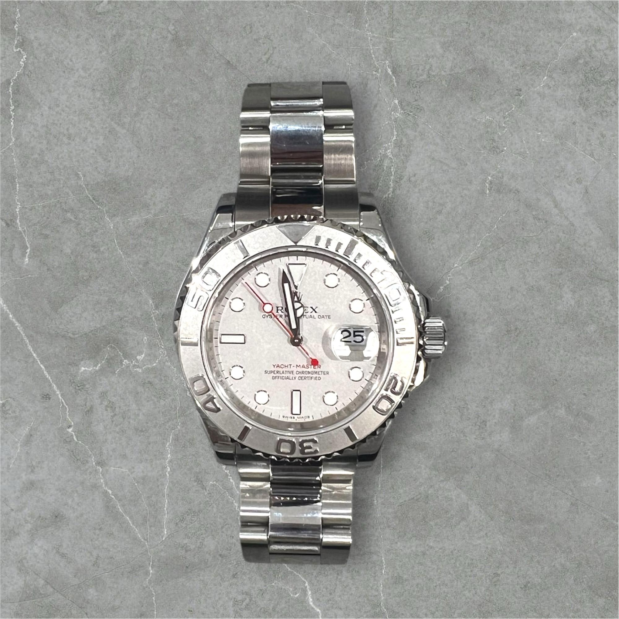 YACHT-MASTER 40MM PLATINUM BEZEL SILVER DIAL (2010)