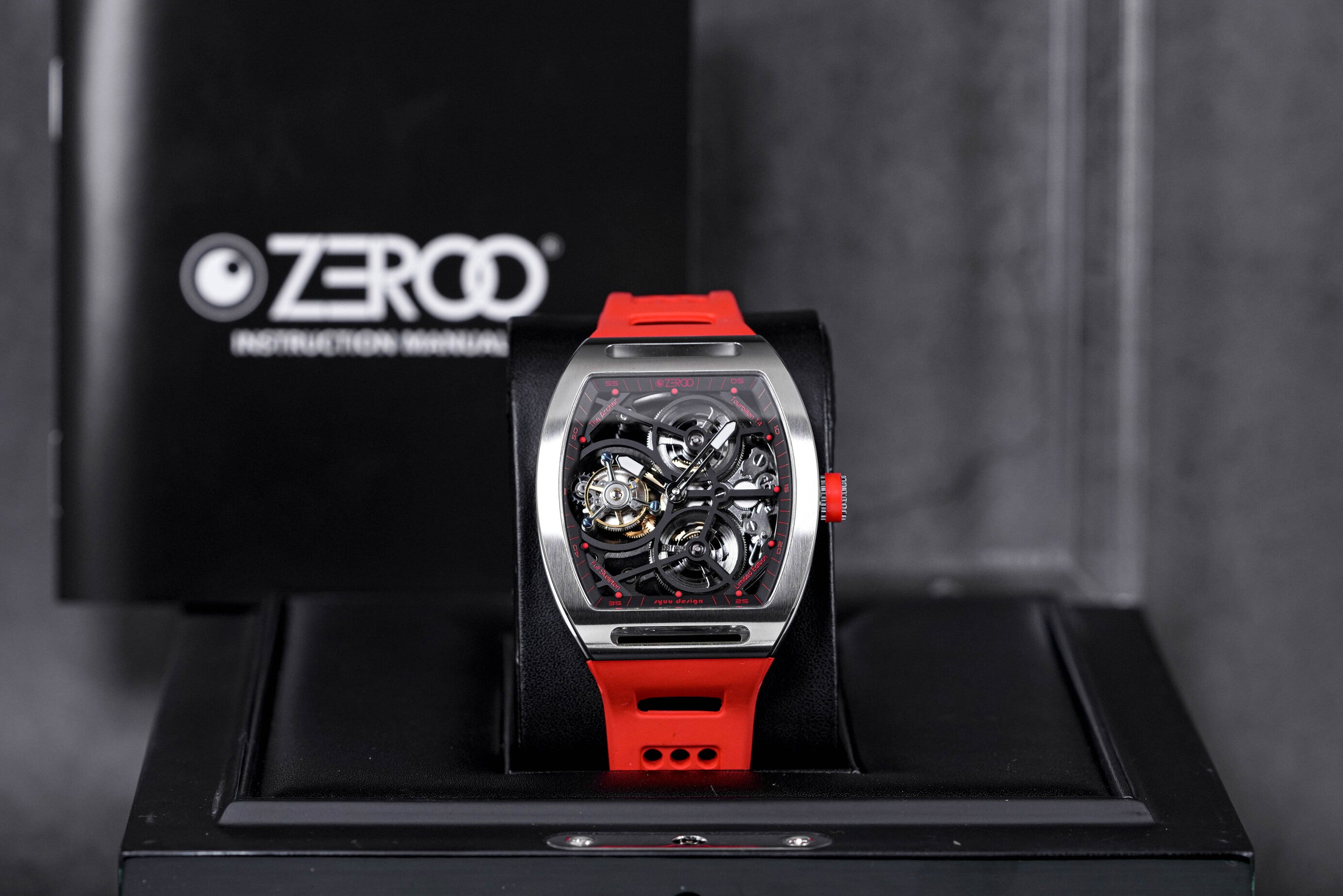 T4 THE ARCHER FULL SKELETON TOURBILLON RED RUBBER (2023)