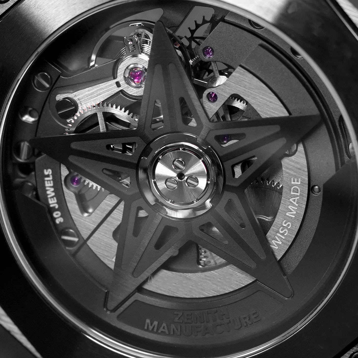 DEFY SKYLINE 41MM SKELETON BLACK CERAMIC 1/10 SECONDS (2023)