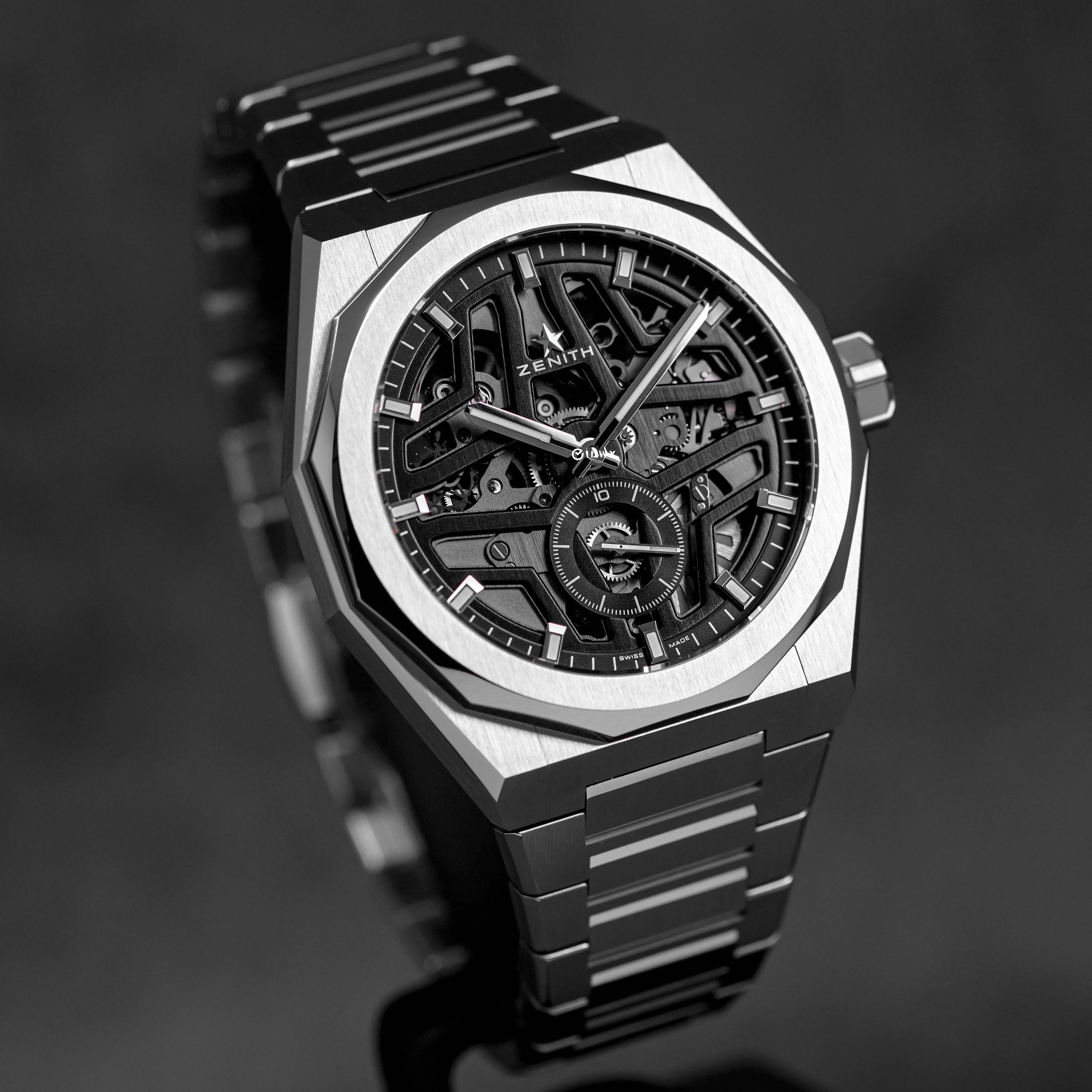 DEFY SKYLINE 41MM STEEL SKELETON BLACK 1/10 SECONDS (2023)