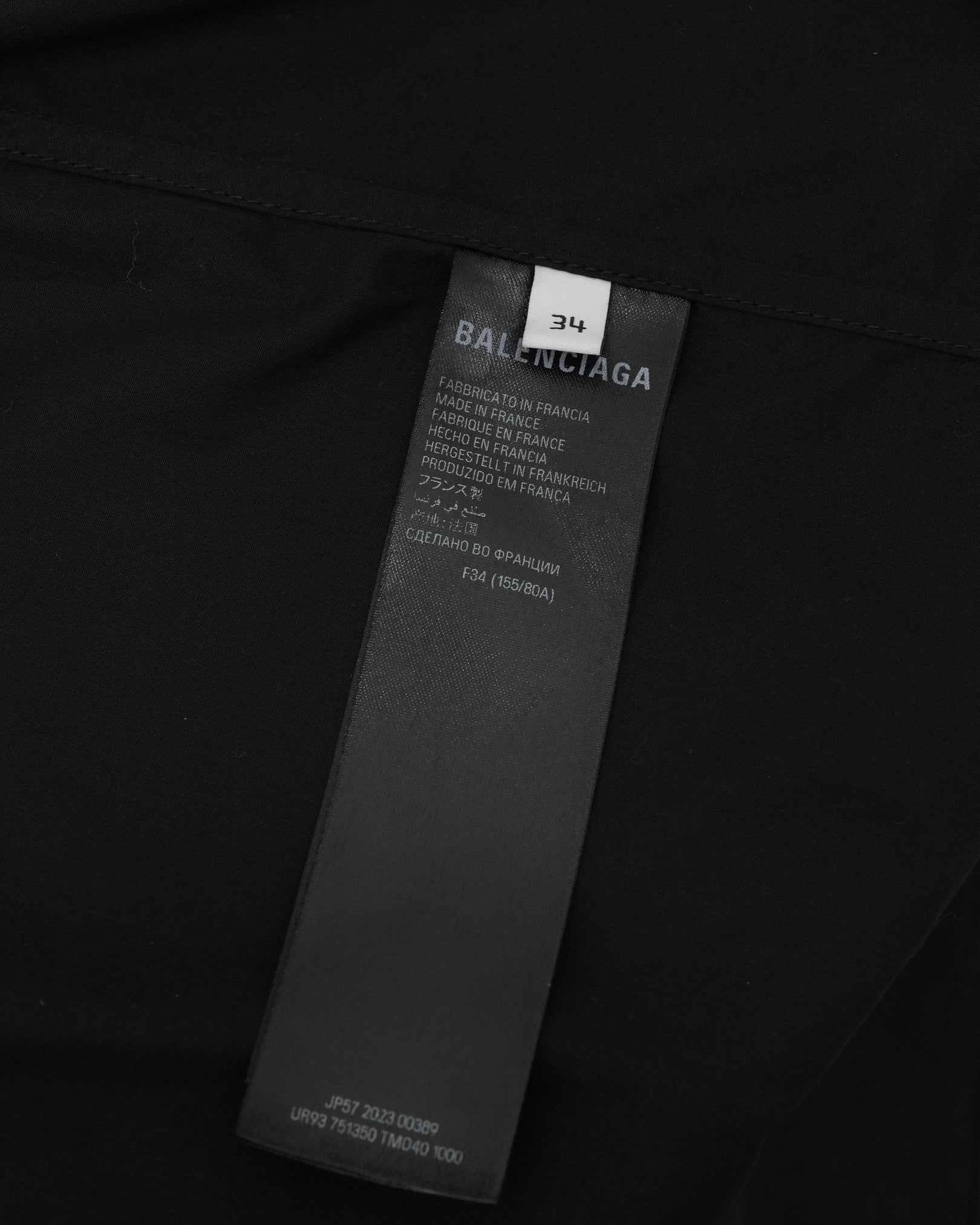 23 BLACK SHIRT DRESS SIZE 34