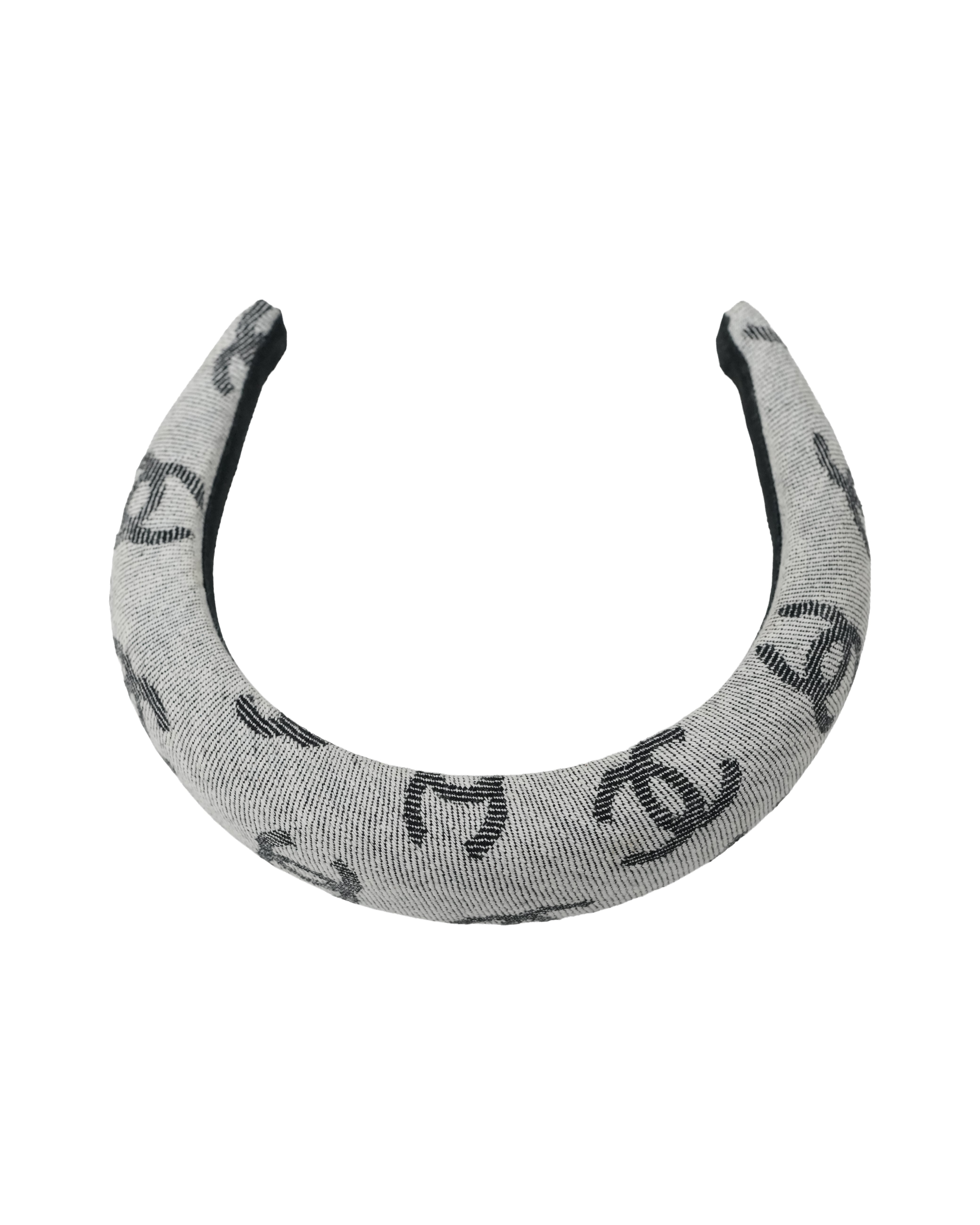CC DENIM LOGO HEADBAND