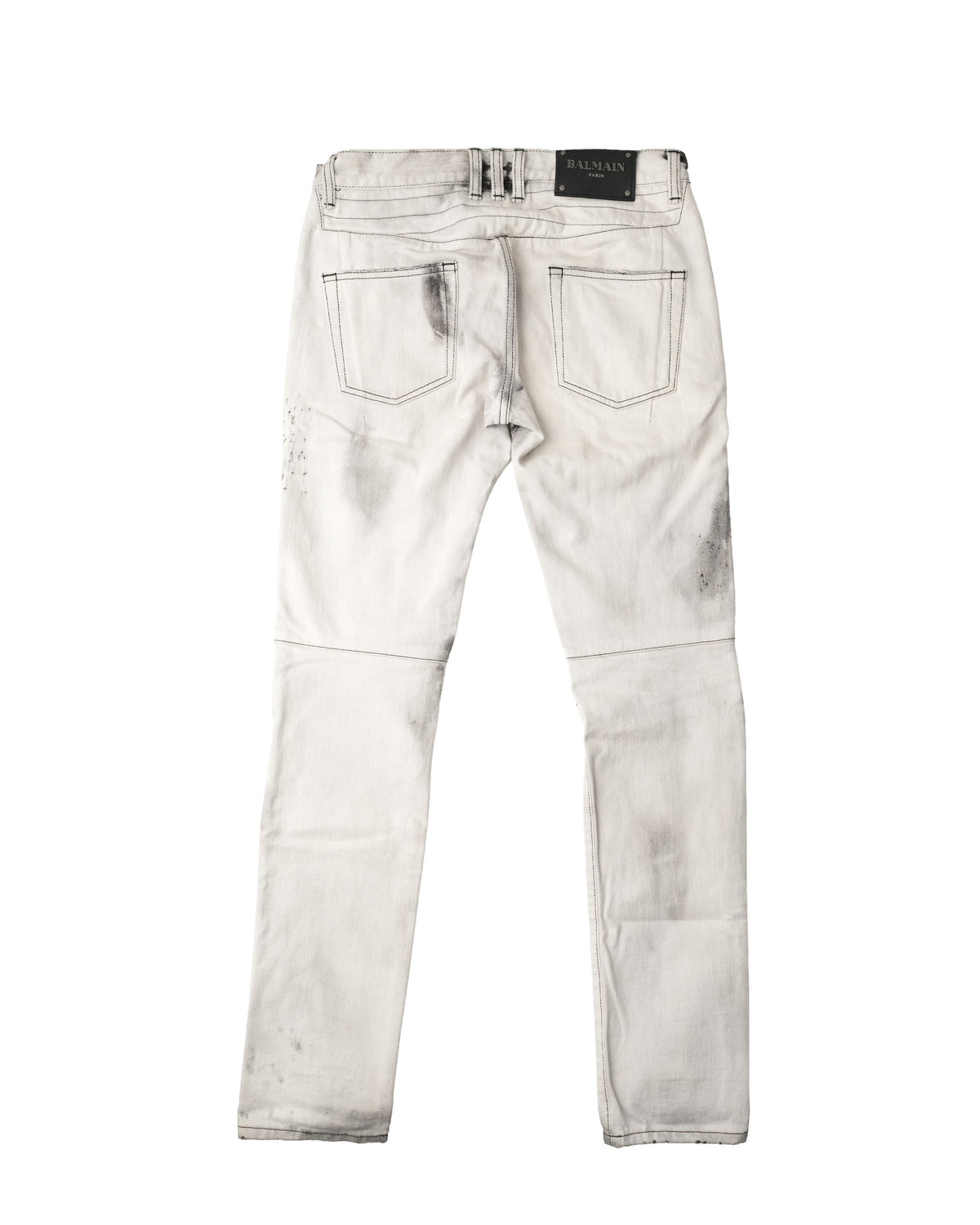BALMAIN RIPPED BIKER JEANS SIZE 29
