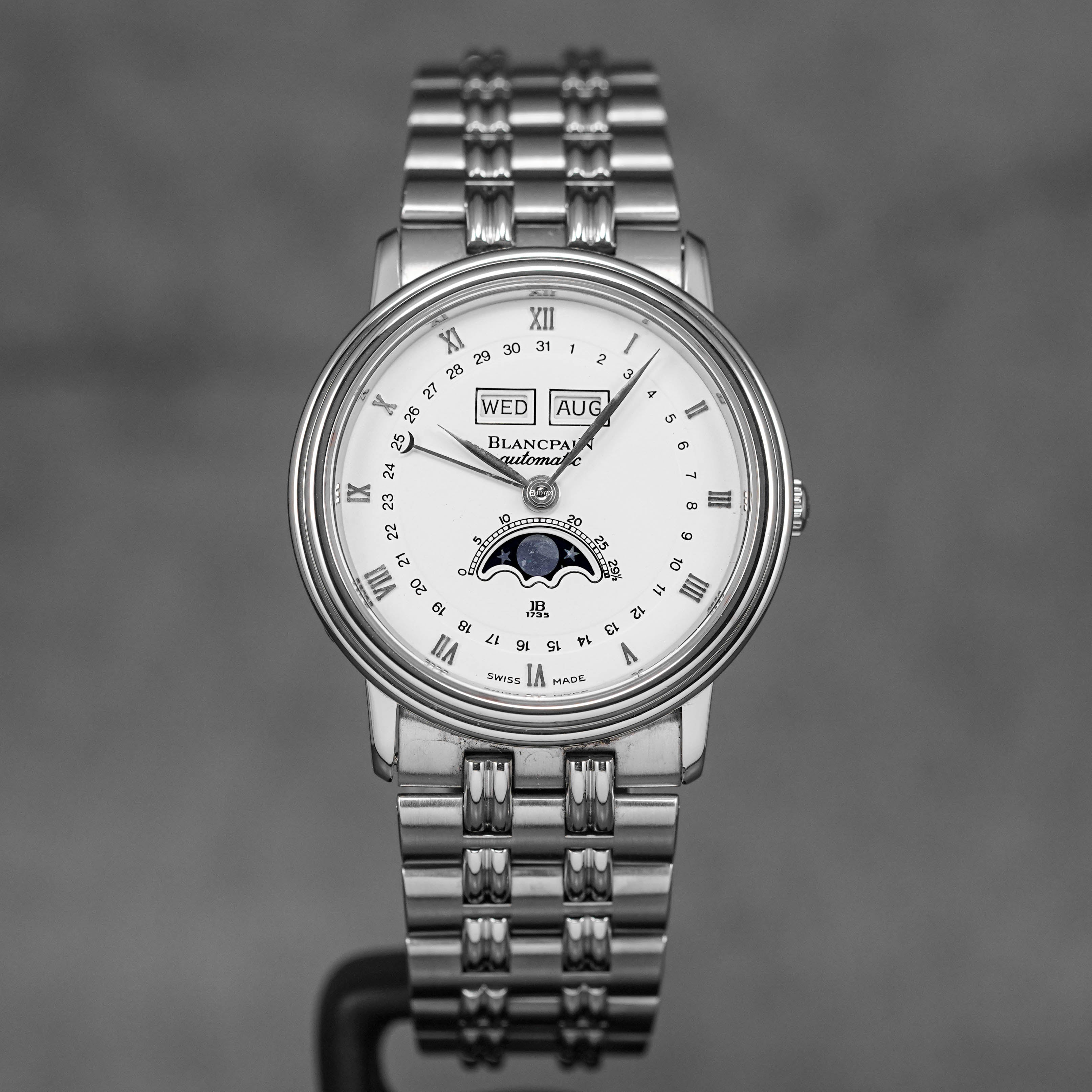 VILLERET COMPLETE CALENDAR MOONPHASE WHITE DIAL (2021)