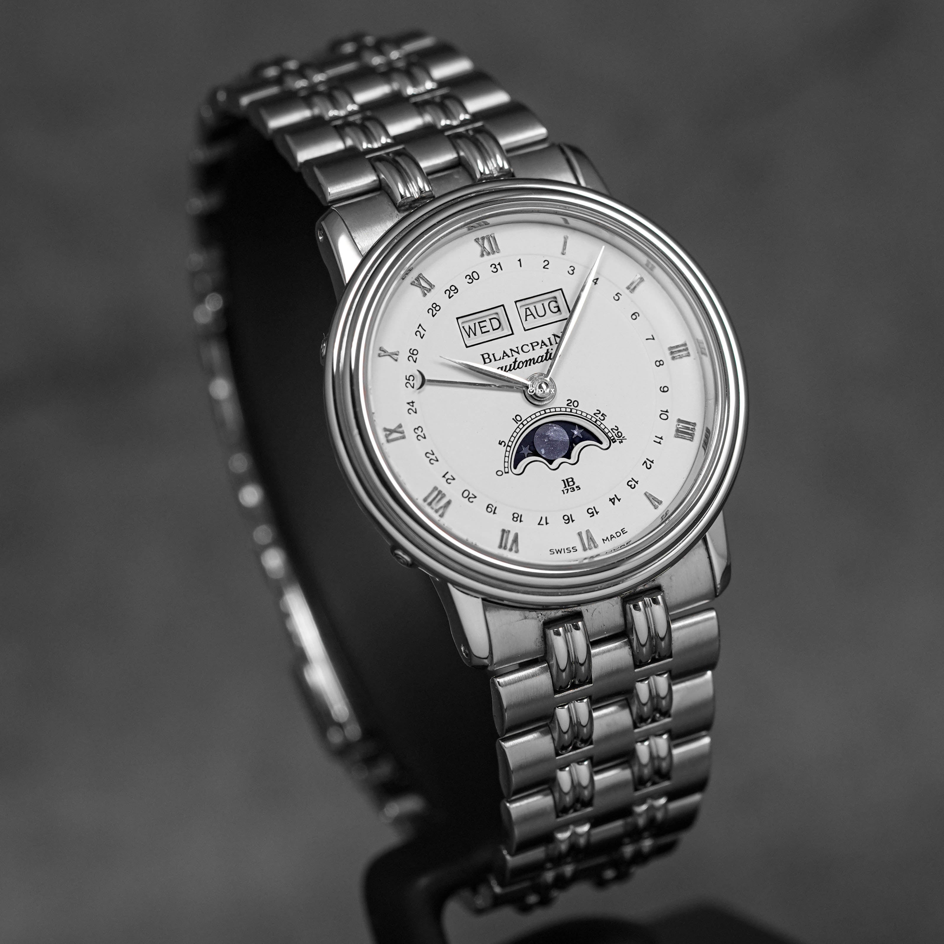 VILLERET COMPLETE CALENDAR MOONPHASE WHITE DIAL (2021)