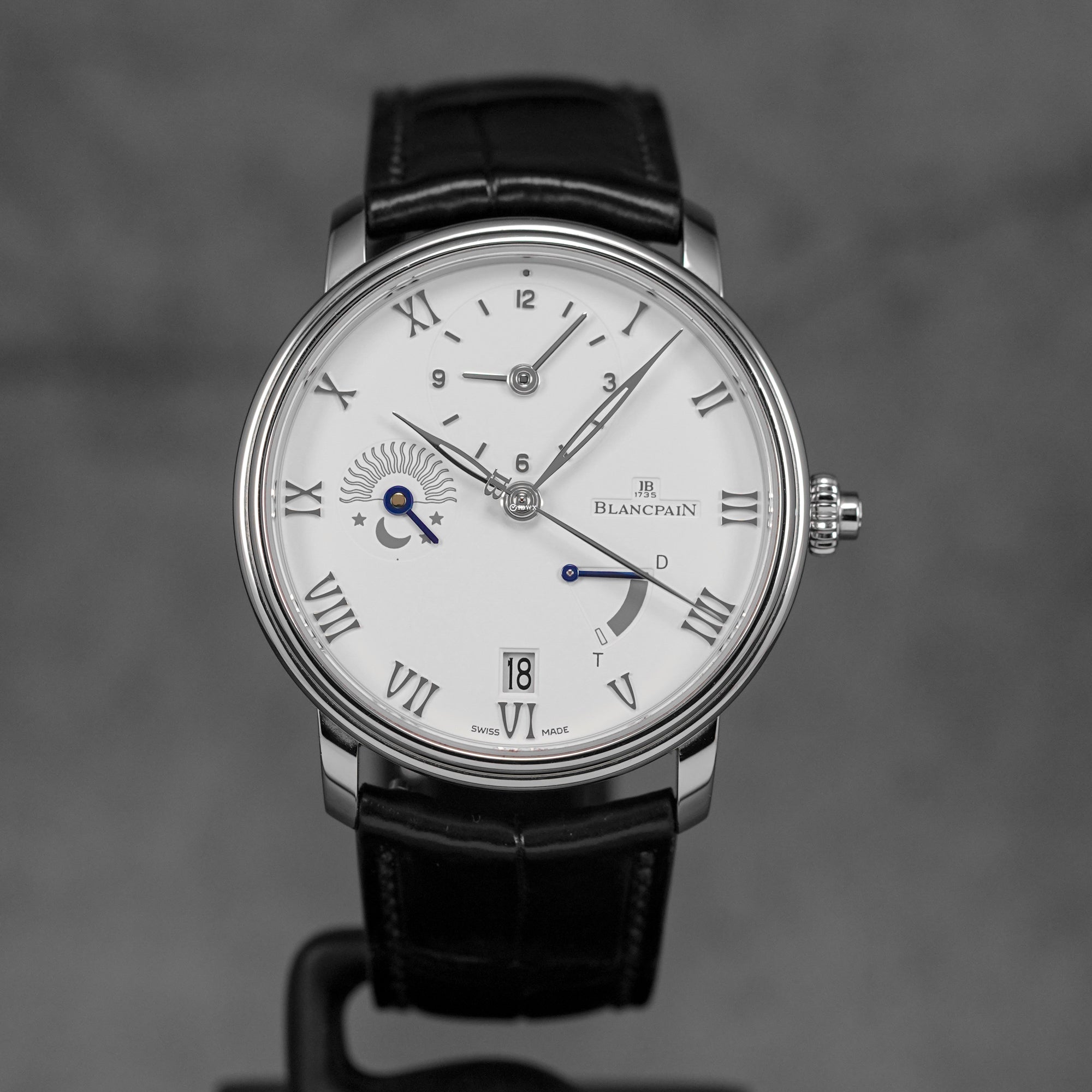 VILLERET DEMI-FUSEAU HORAIRE WHITE DIAL (WATCH ONLY)