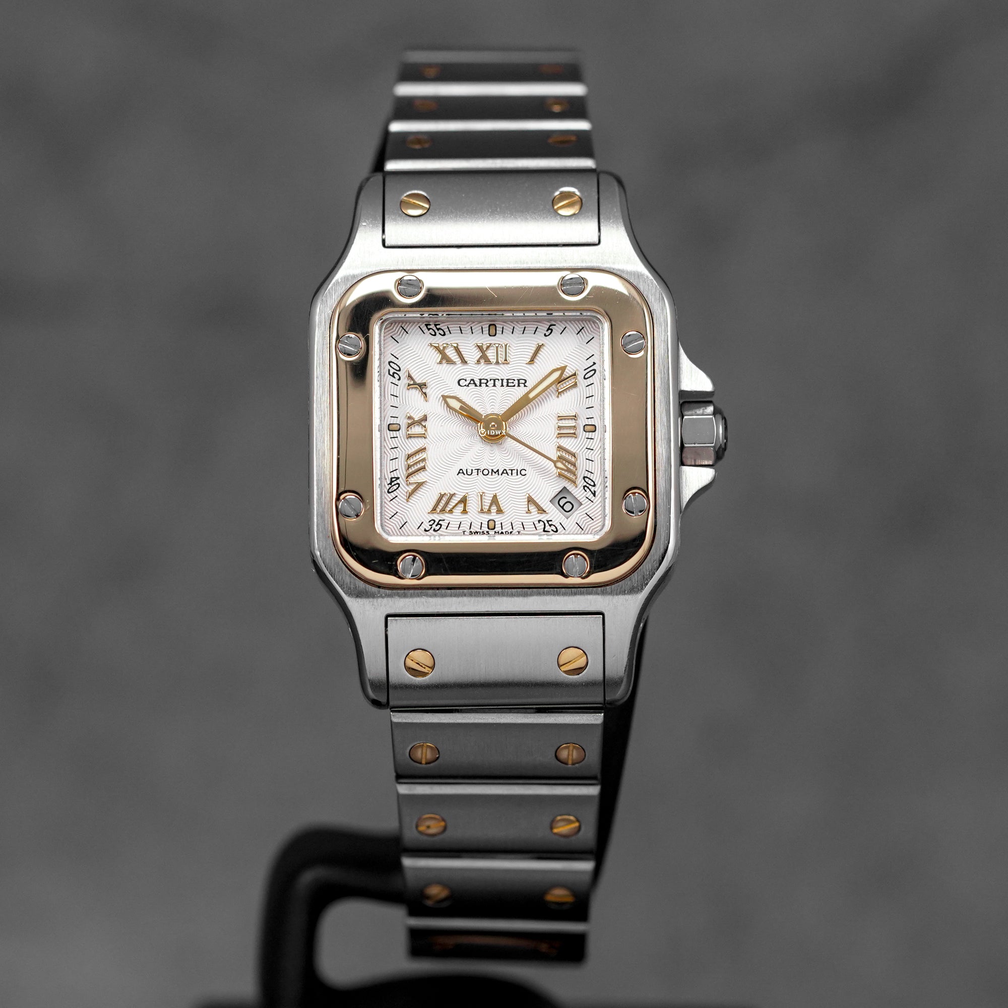 harga cartier santos galbee twotone silver roman