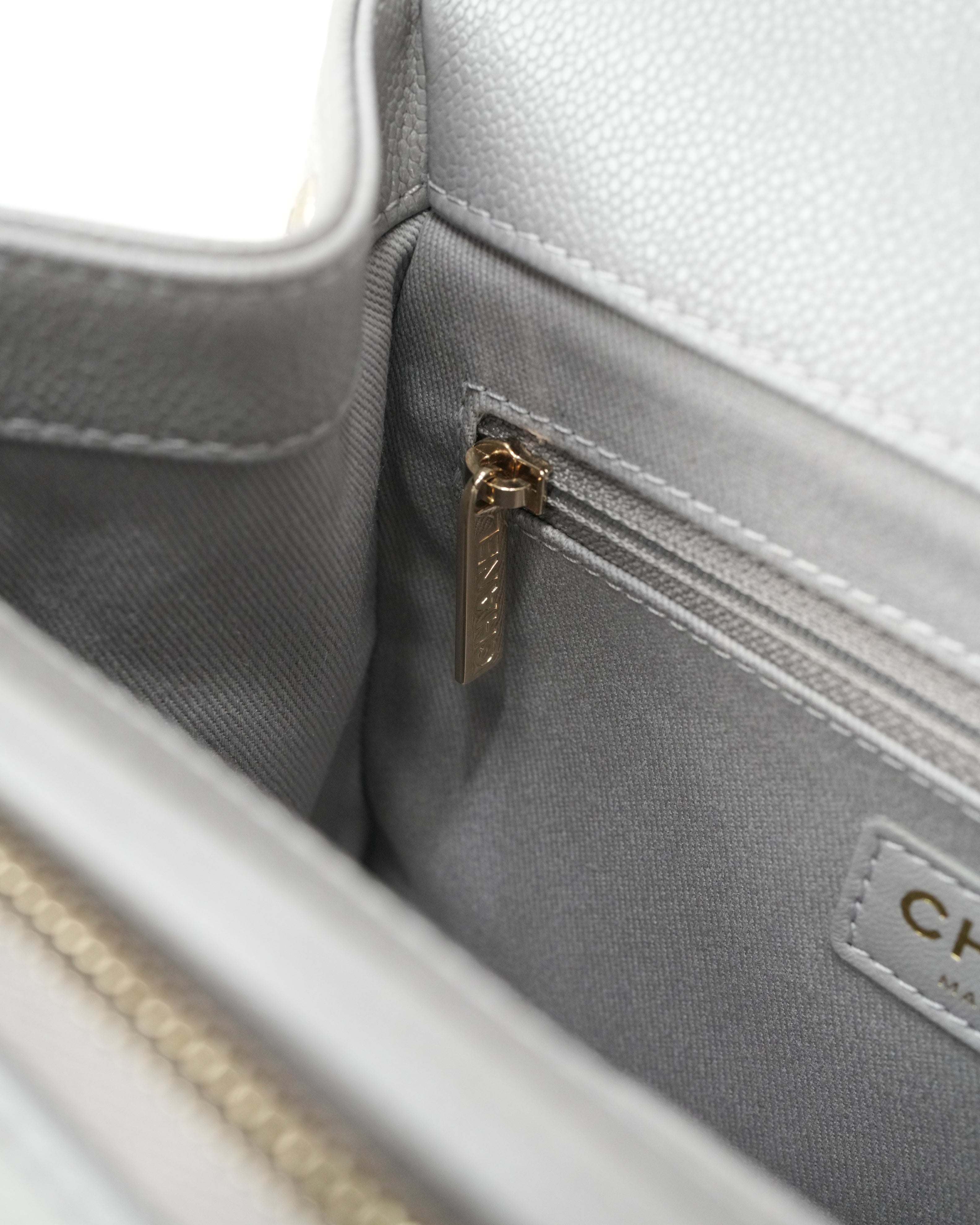 BUSINESS AFFINITY CAVIAR GOLD HARDWARE GRAY