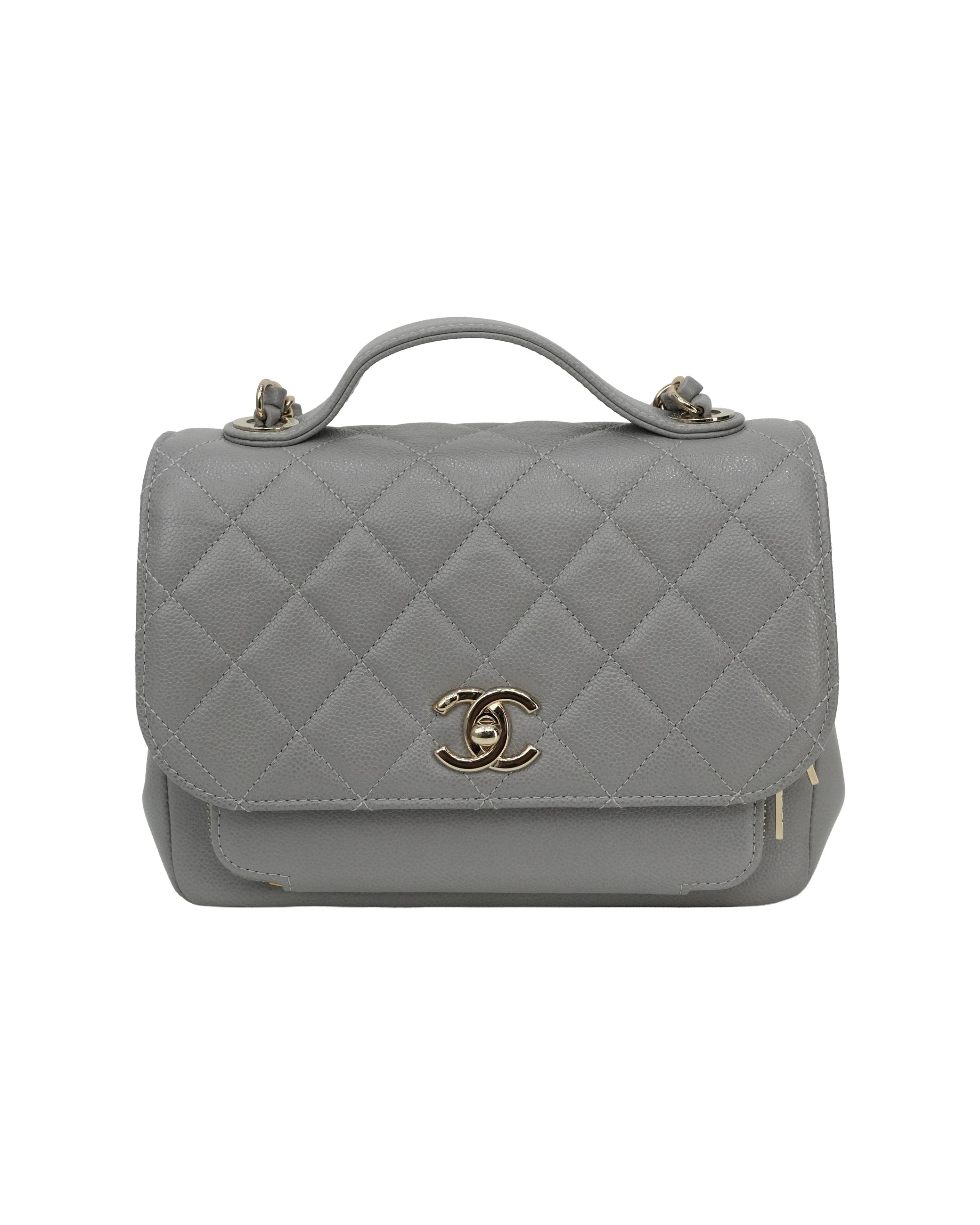 BUSINESS AFFINITY CAVIAR GOLD HARDWARE GRAY