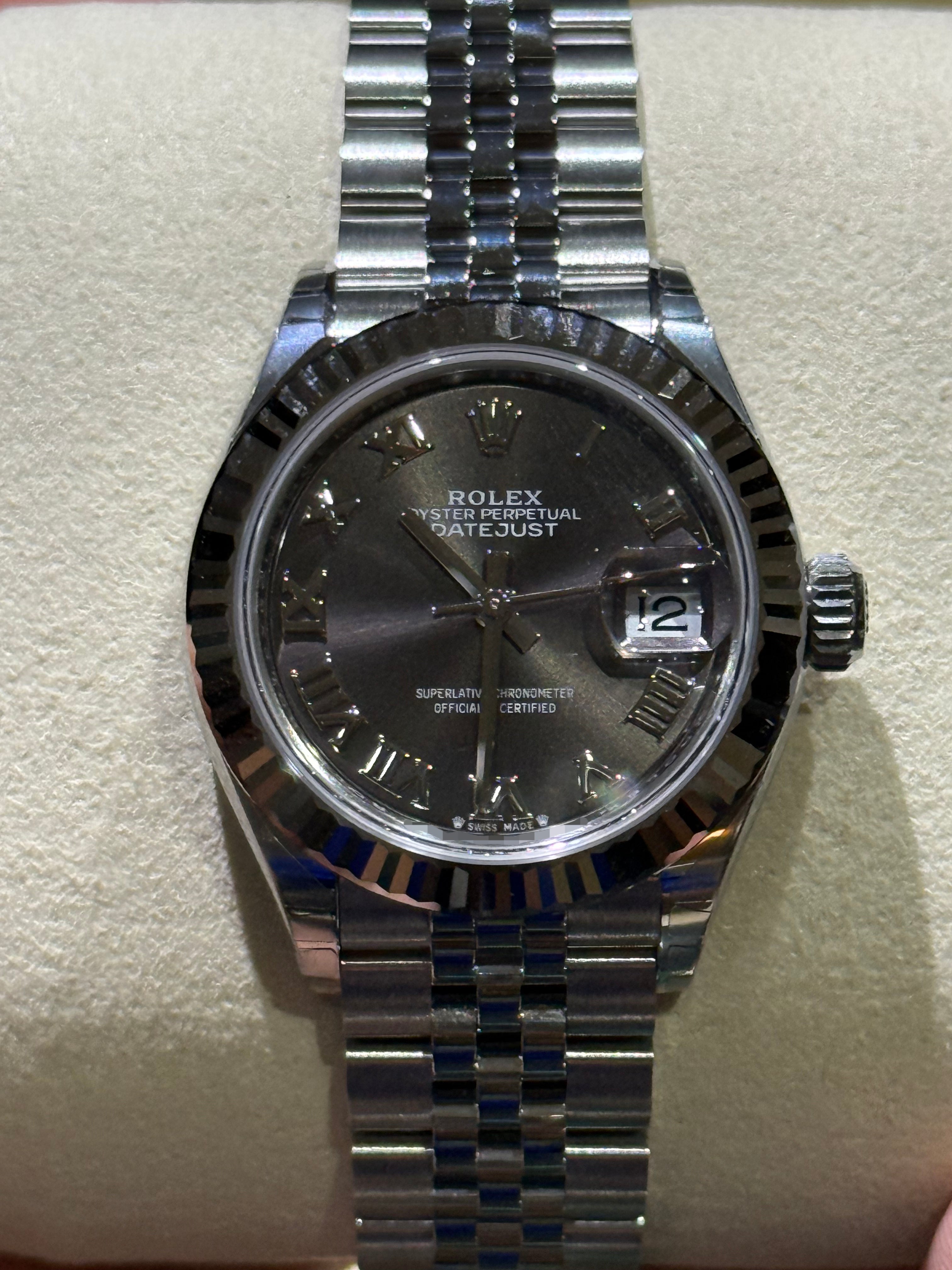 DATEJUST 28MM DARK GREY ROMAN DIAL (2026)