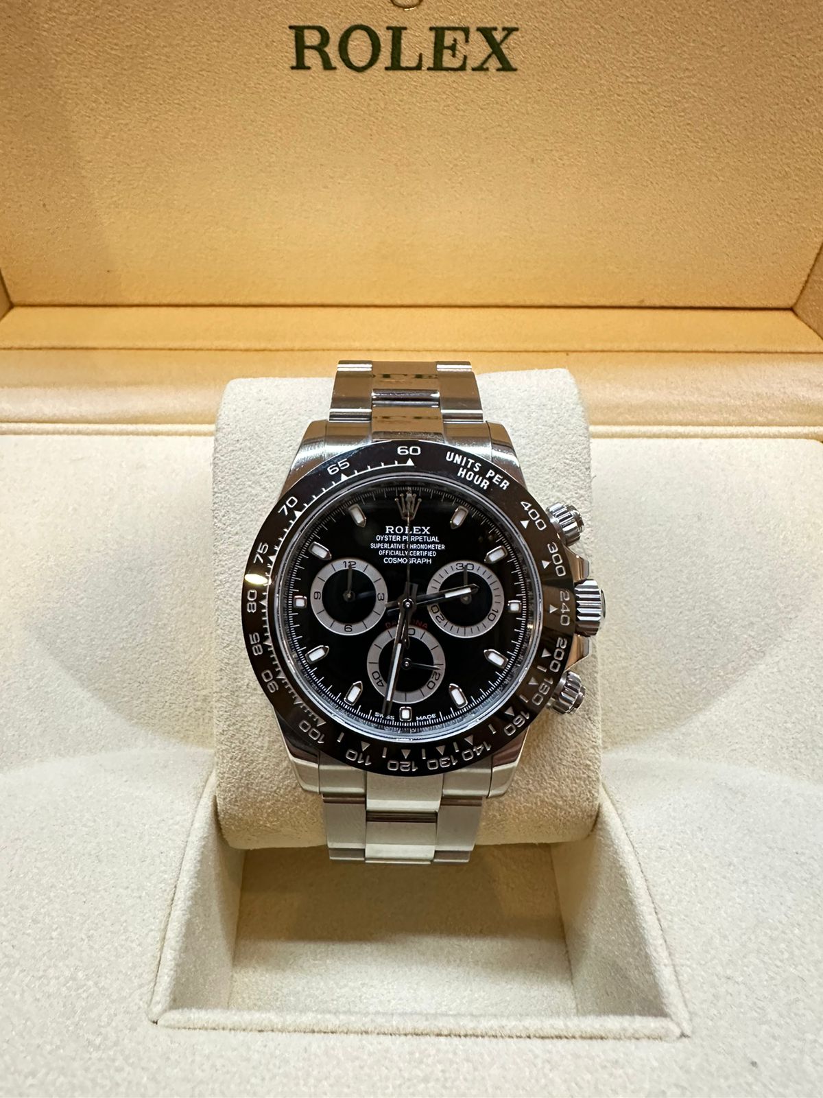 DAYTONA STEEL CERAMIC BEZEL BLACK DIAL (2019)