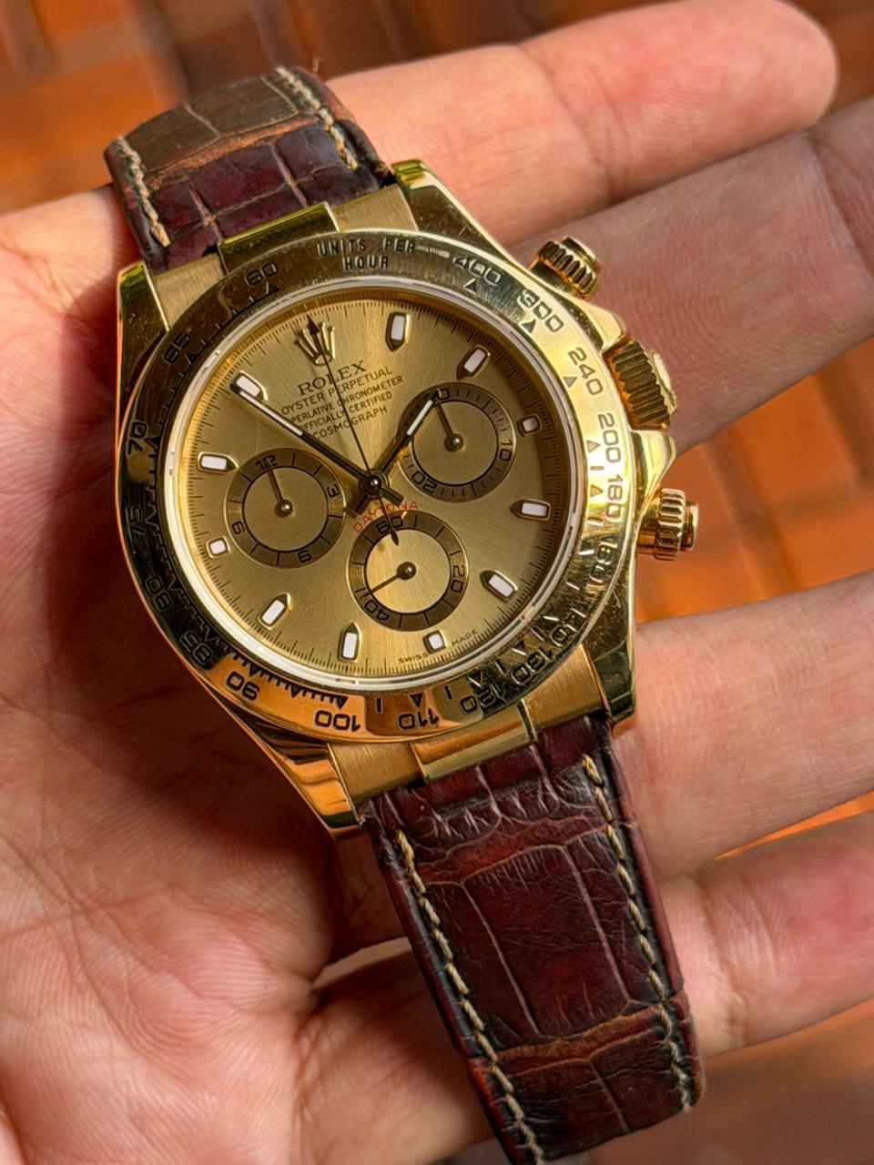 DAYTONA YELLOWGOLD CHAMPAGNE DIAL 'Y SERIES' (WATCH ONLY)
