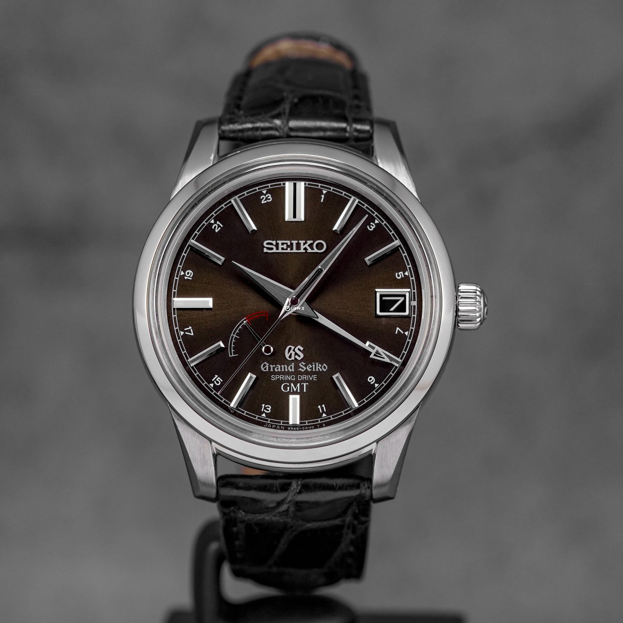 harga grand seiko elegance collection spring drive gmt brown