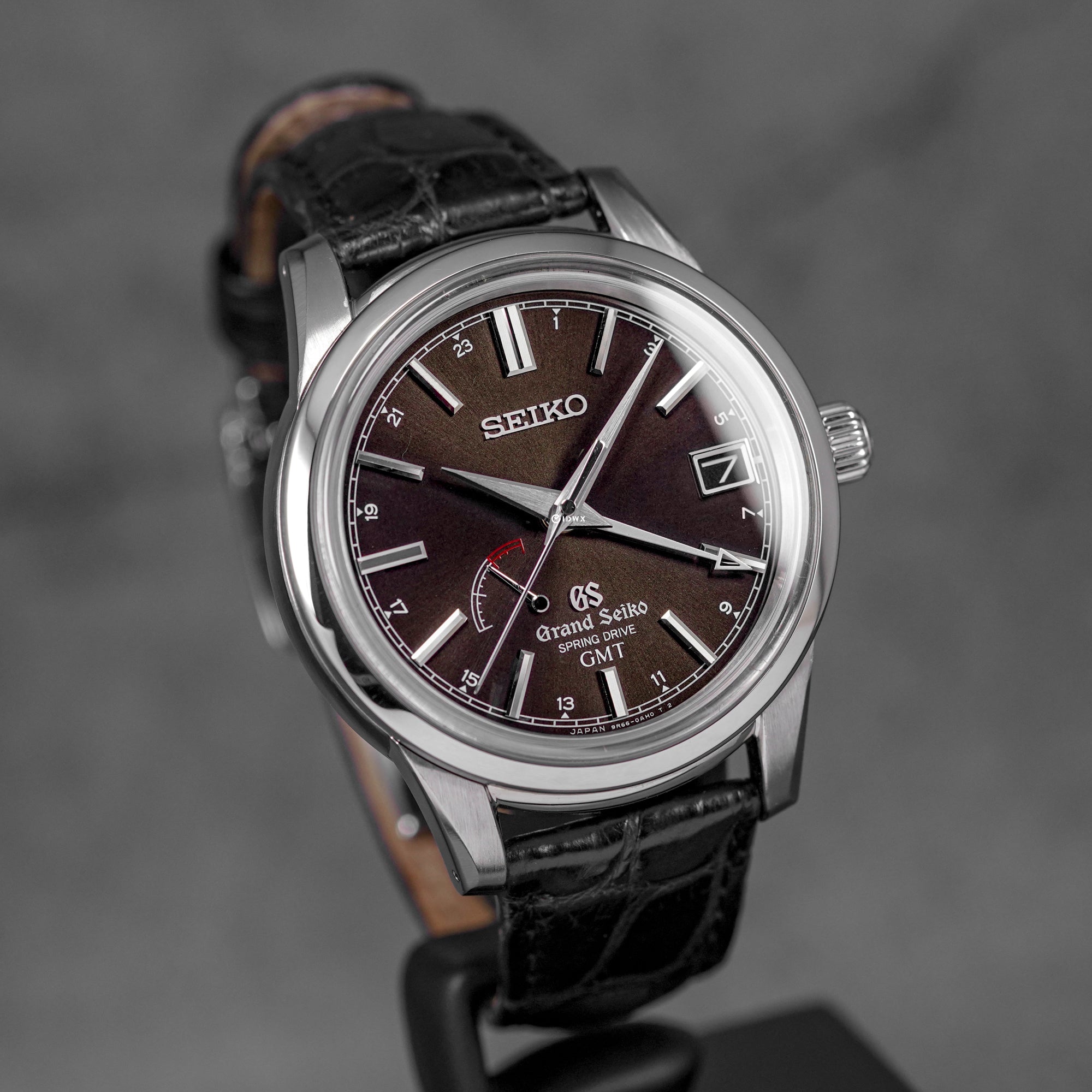 harga grand seiko elegance collection spring drive gmt brown